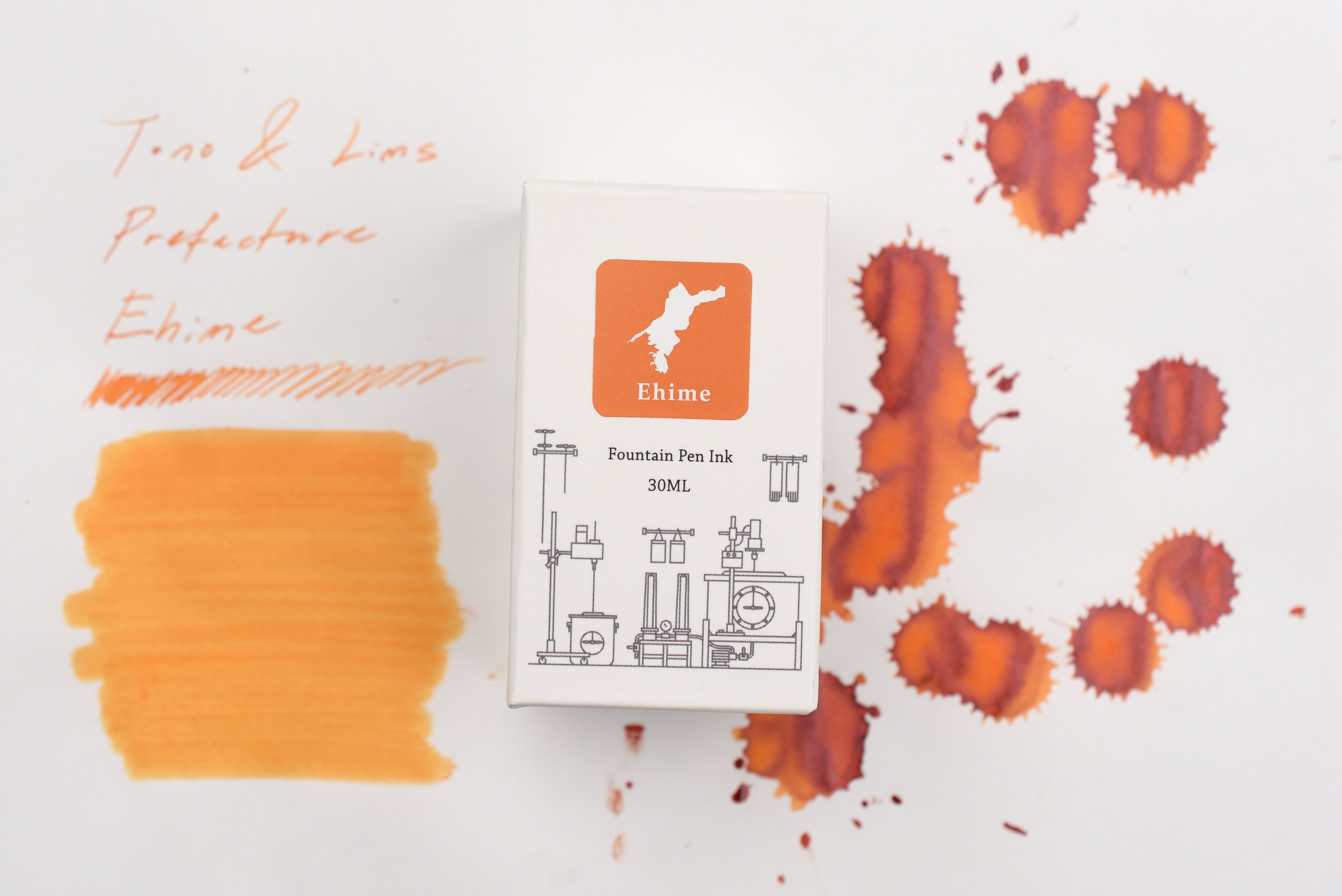 Tono & Lims Ink Bottle - Prefecture - Ehime - Innocence - 30ml