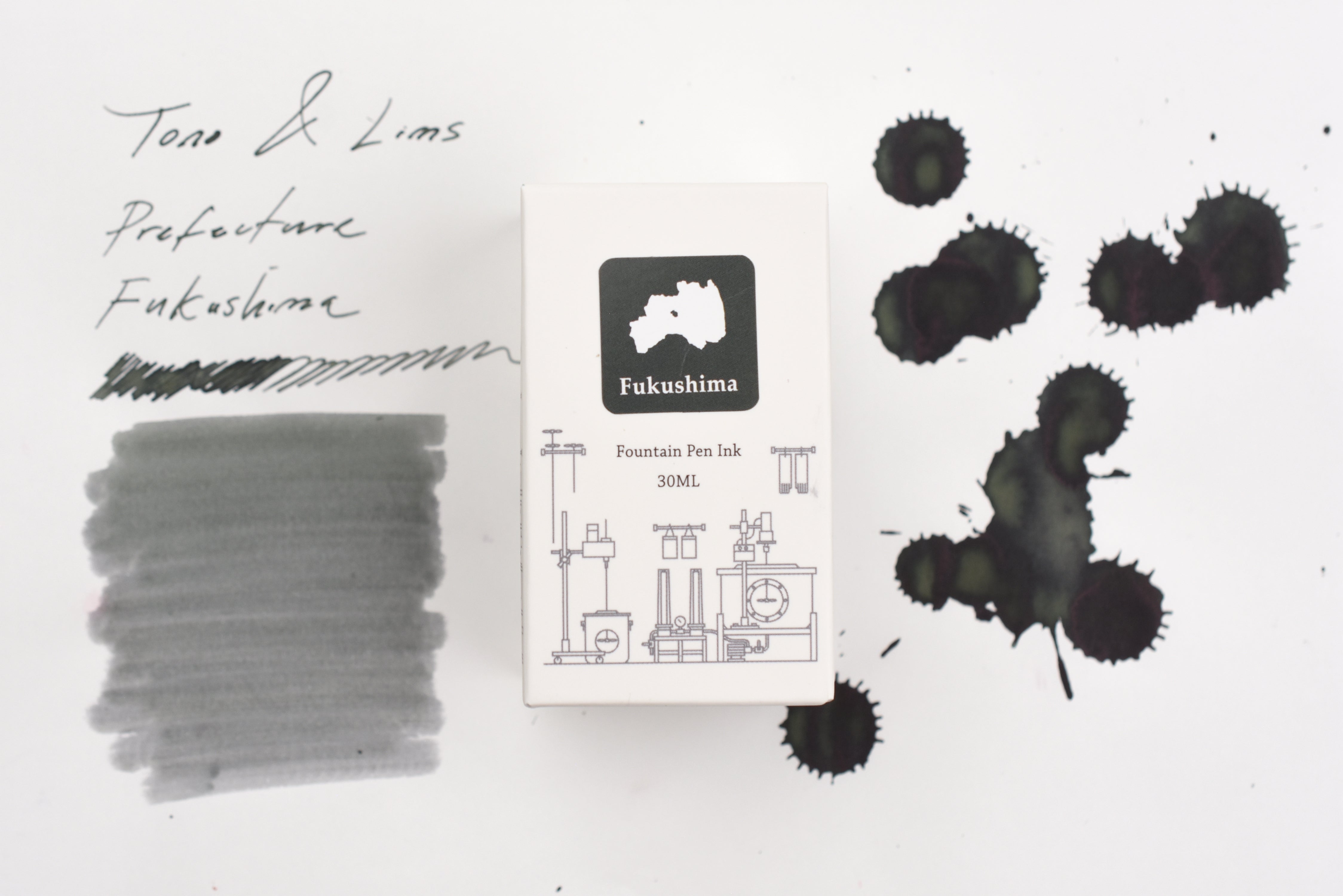 Tono & Lims Ink Bottle - Prefecture -  Fukushima - Unshaken Conviction - 30ml