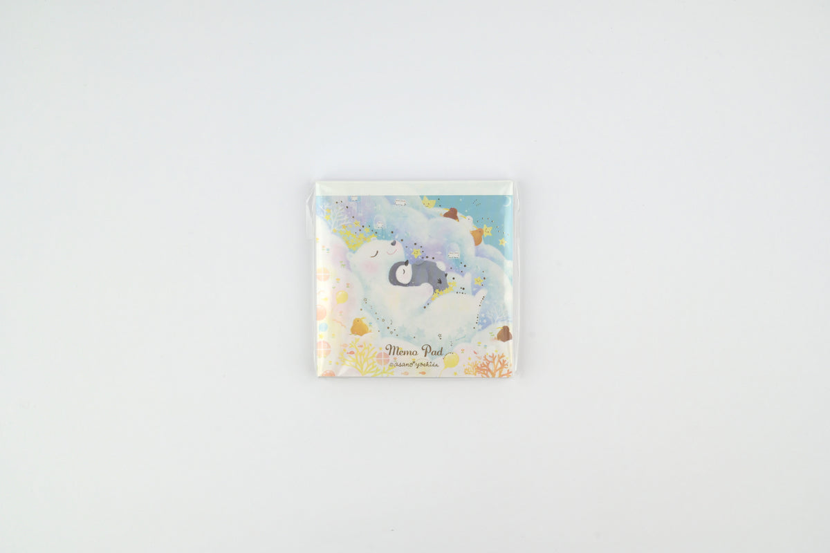 Clothes-Pin x Asano Yoshida Memo Pad - Cotton Candy Clouds and Sweet Dreams