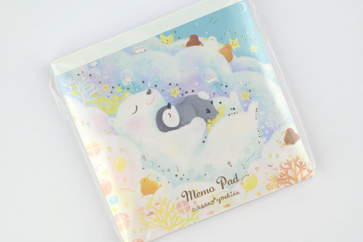 Clothes-Pin x Asano Yoshida Memo Pad - Cotton Candy Clouds and Sweet Dreams