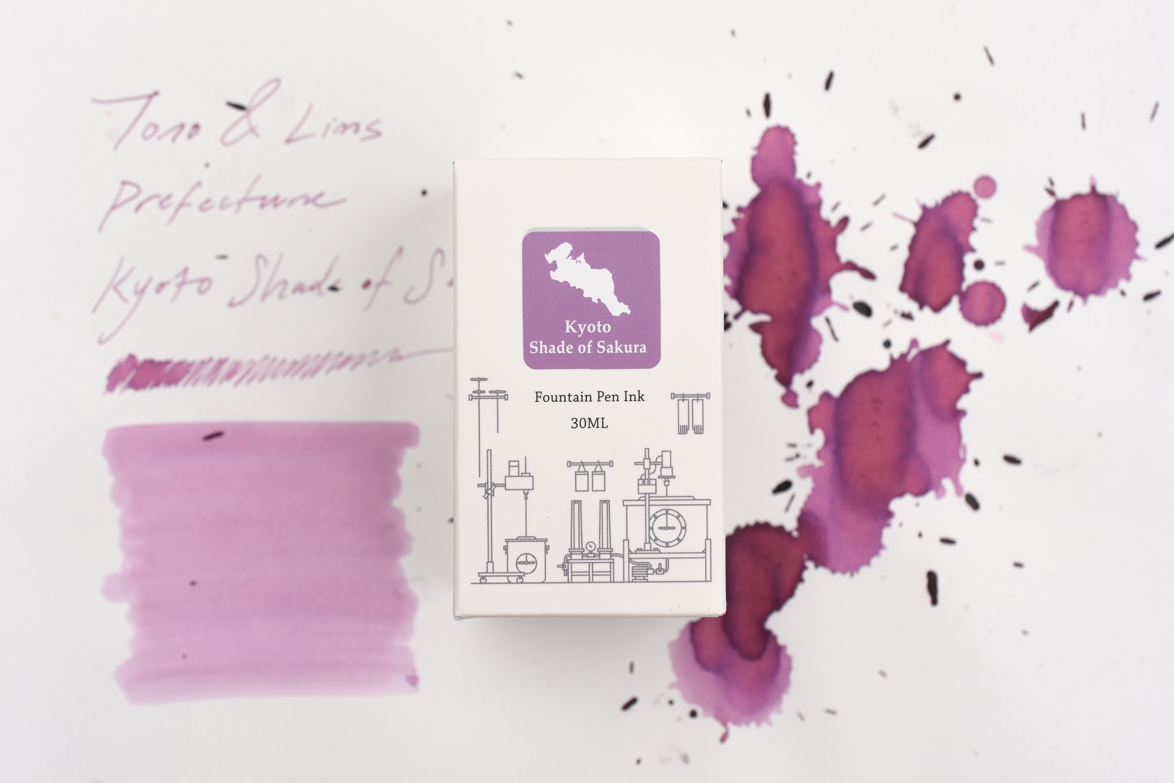 Tono & Lims Ink Bottle - Prefecture - Kyoto - Shade of Sakura - 30ml