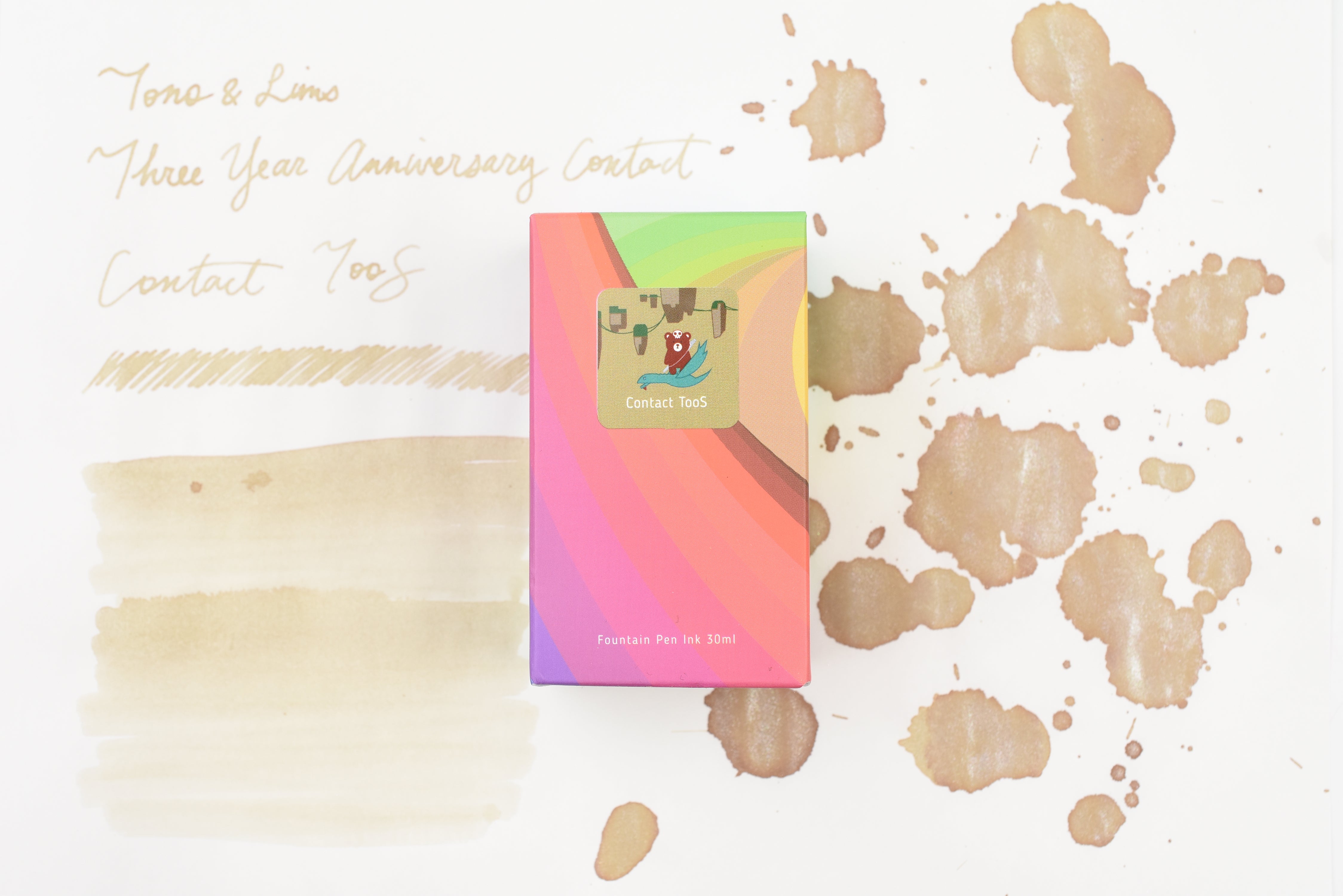 Tono & Lims Ink Bottle - Three Year Anniversary Contact - Contact TooS - 30ml