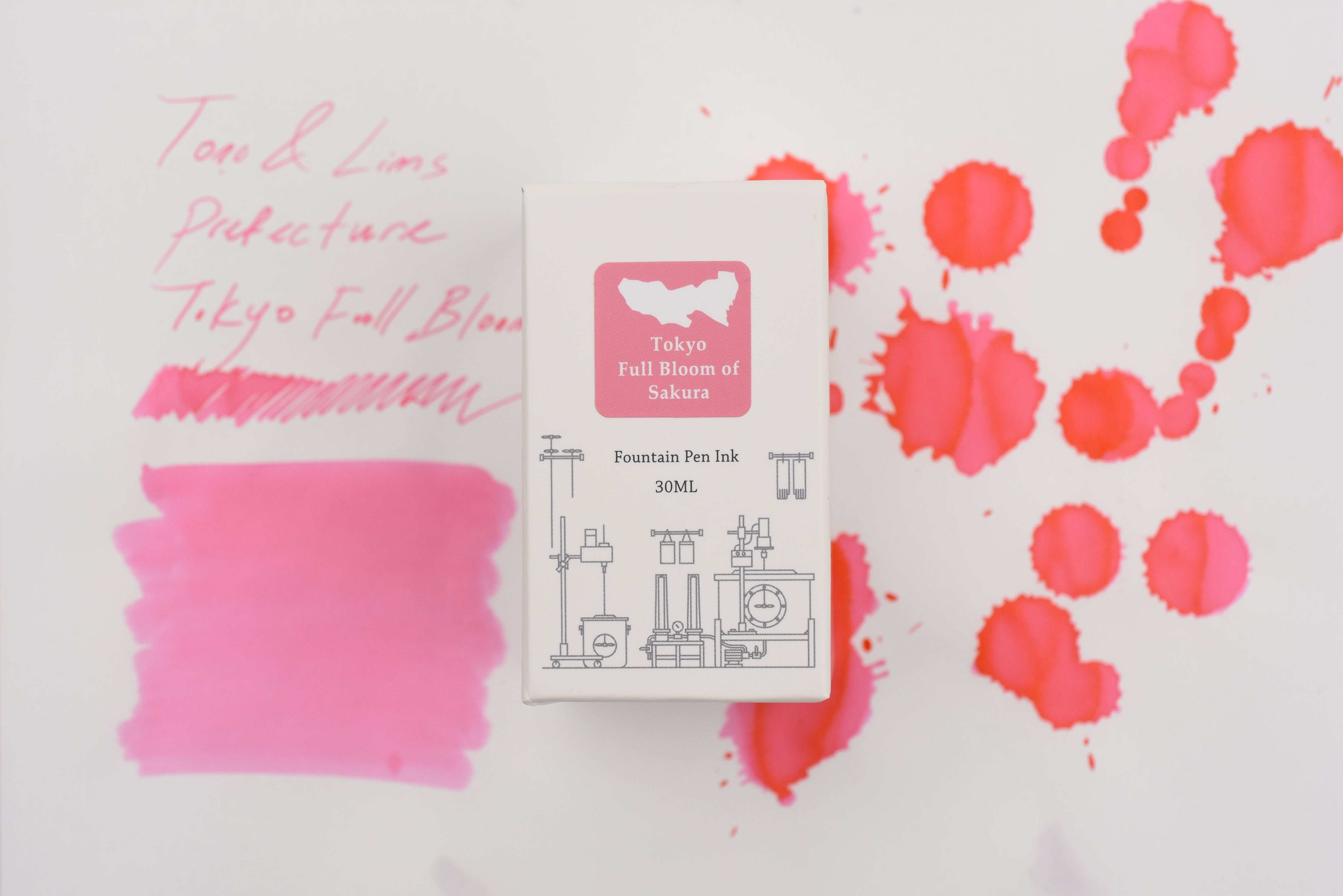 Tono & Lims Ink Bottle - Prefecture - Tokyo - Full Bloom of Sakura - 30ml
