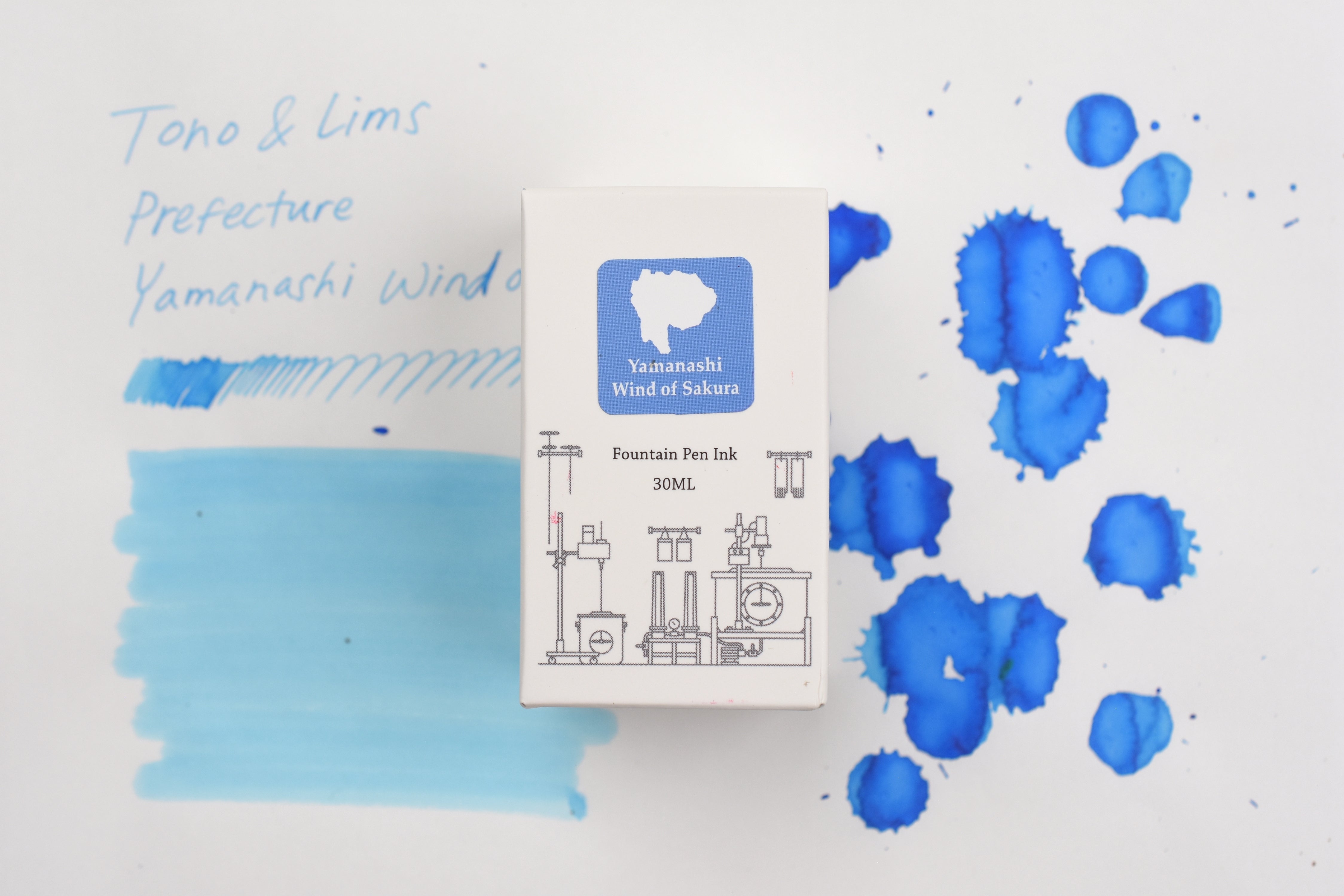 Tono & Lims Ink Bottle - Prefecture - Yamanashi - Wind of Sakura - 30ml