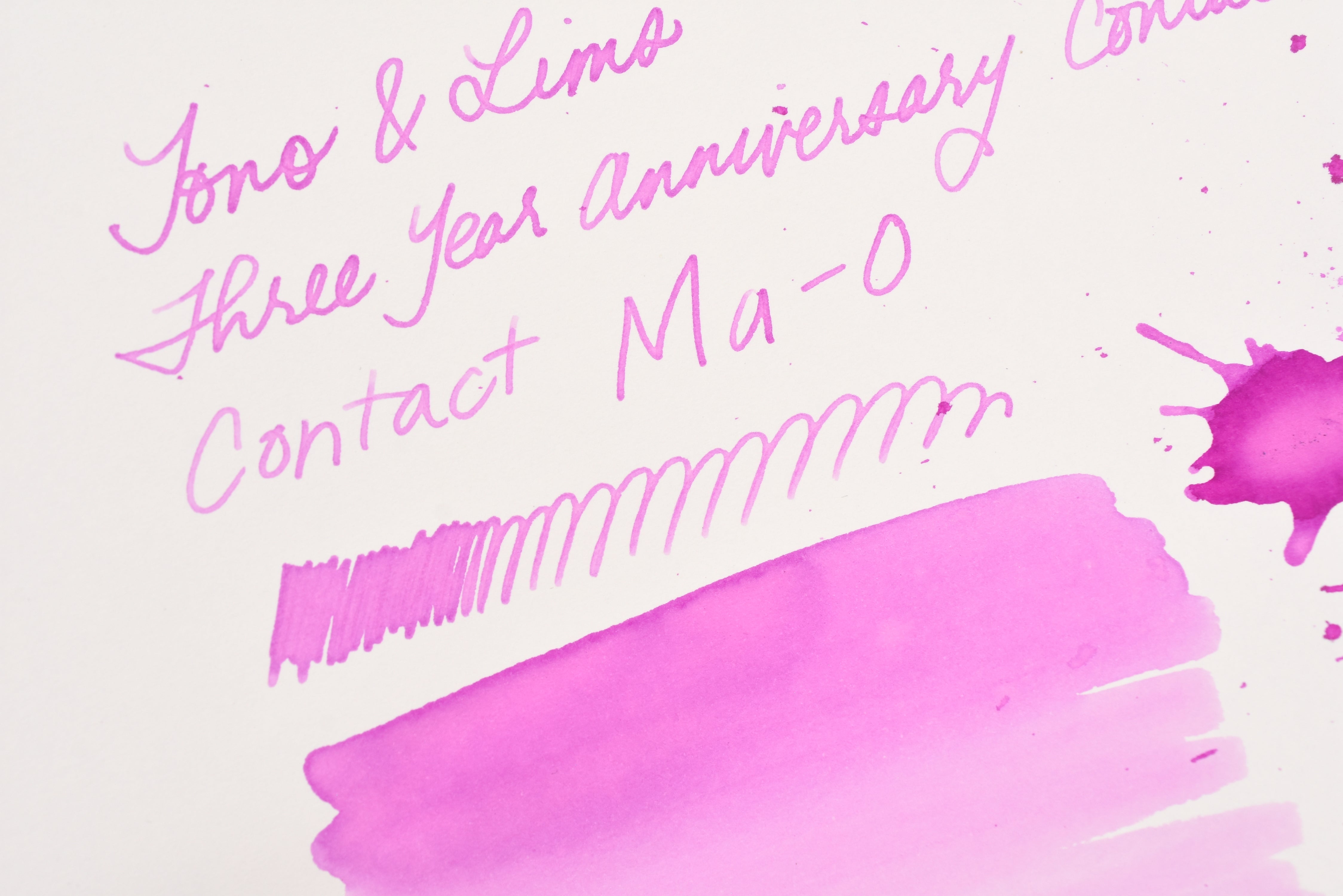 Tono & Lims Ink Bottle - Three Year Anniversary Contact - Contact Ma-O - 30ml