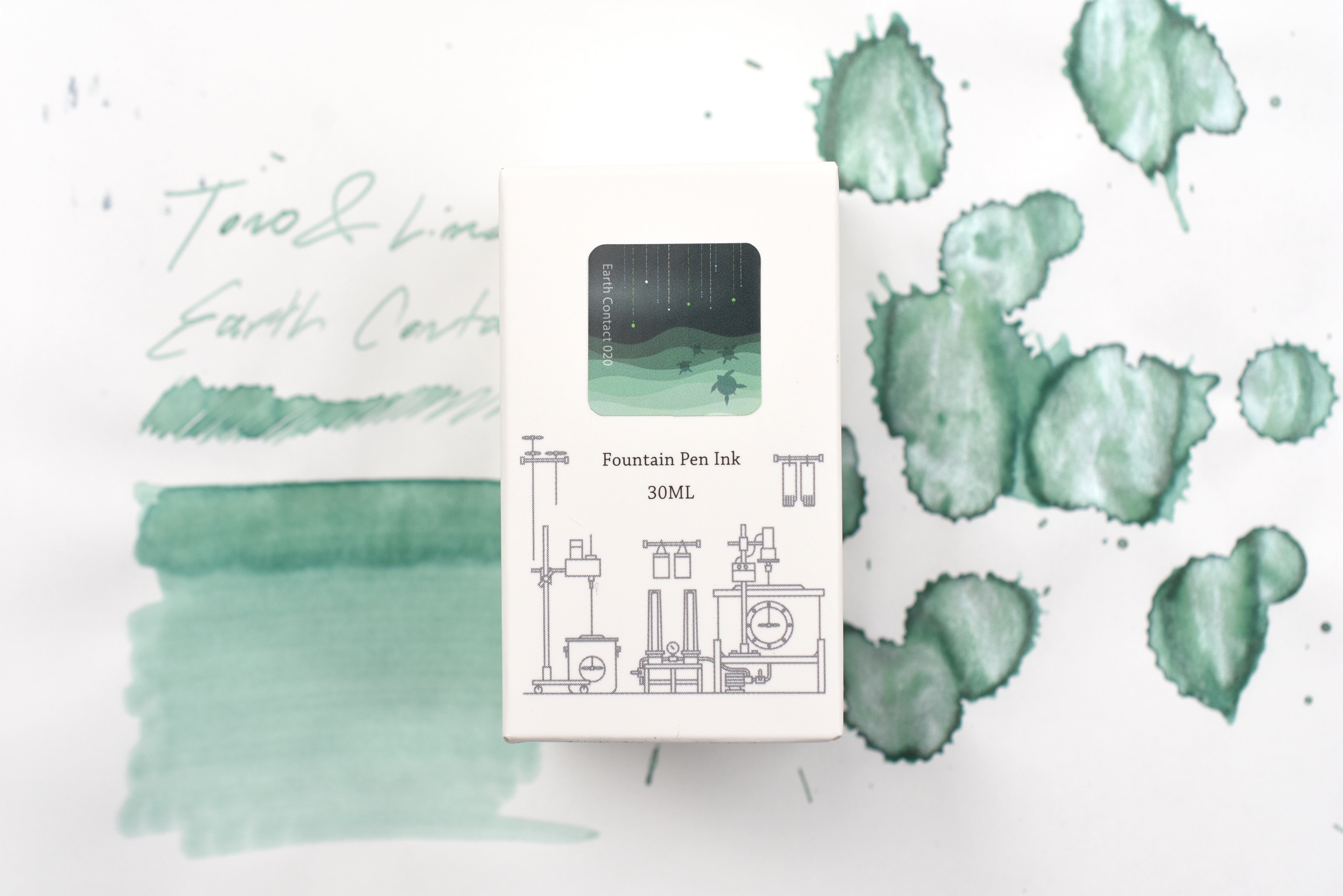 Tono & Lims Ink Bottle - Earth Contact - 020 Jade - 30ml