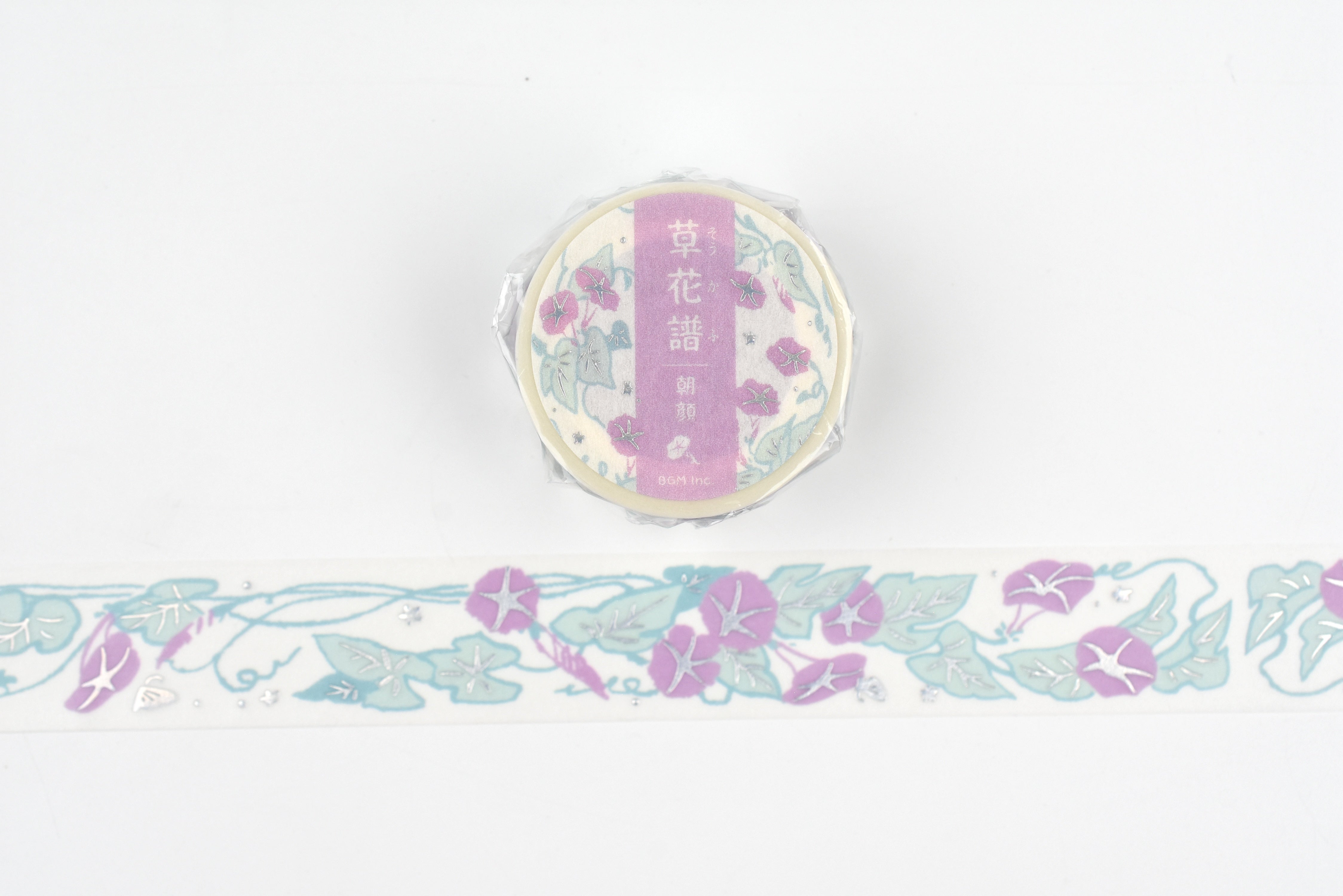 BGM Washi Tape - Foil Stamping - Kusahanafu - Morning Glory