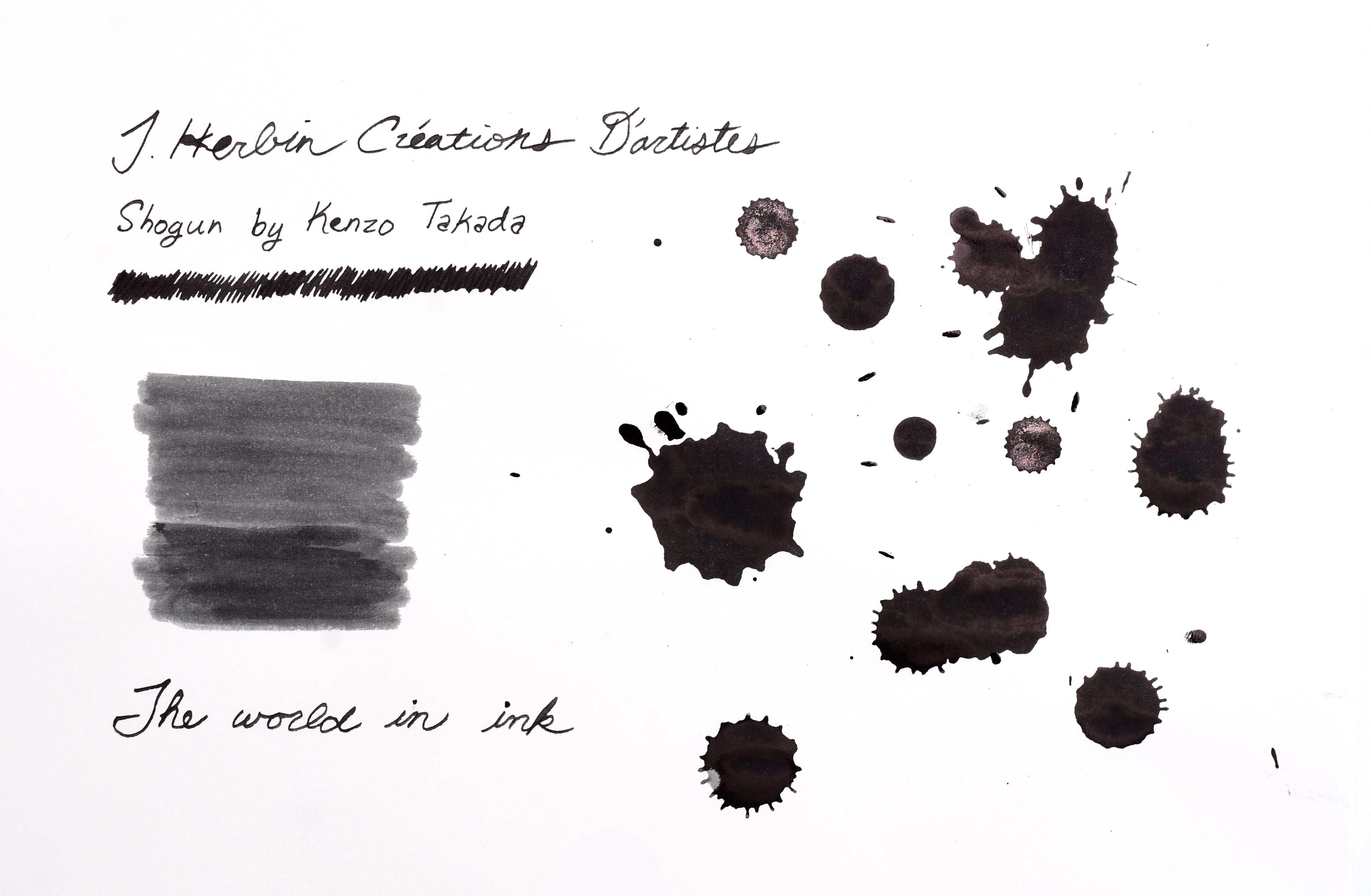 J. Herbin - Créations D’artistes - Shogun by Kenzo Takada - 50mL bottled ink