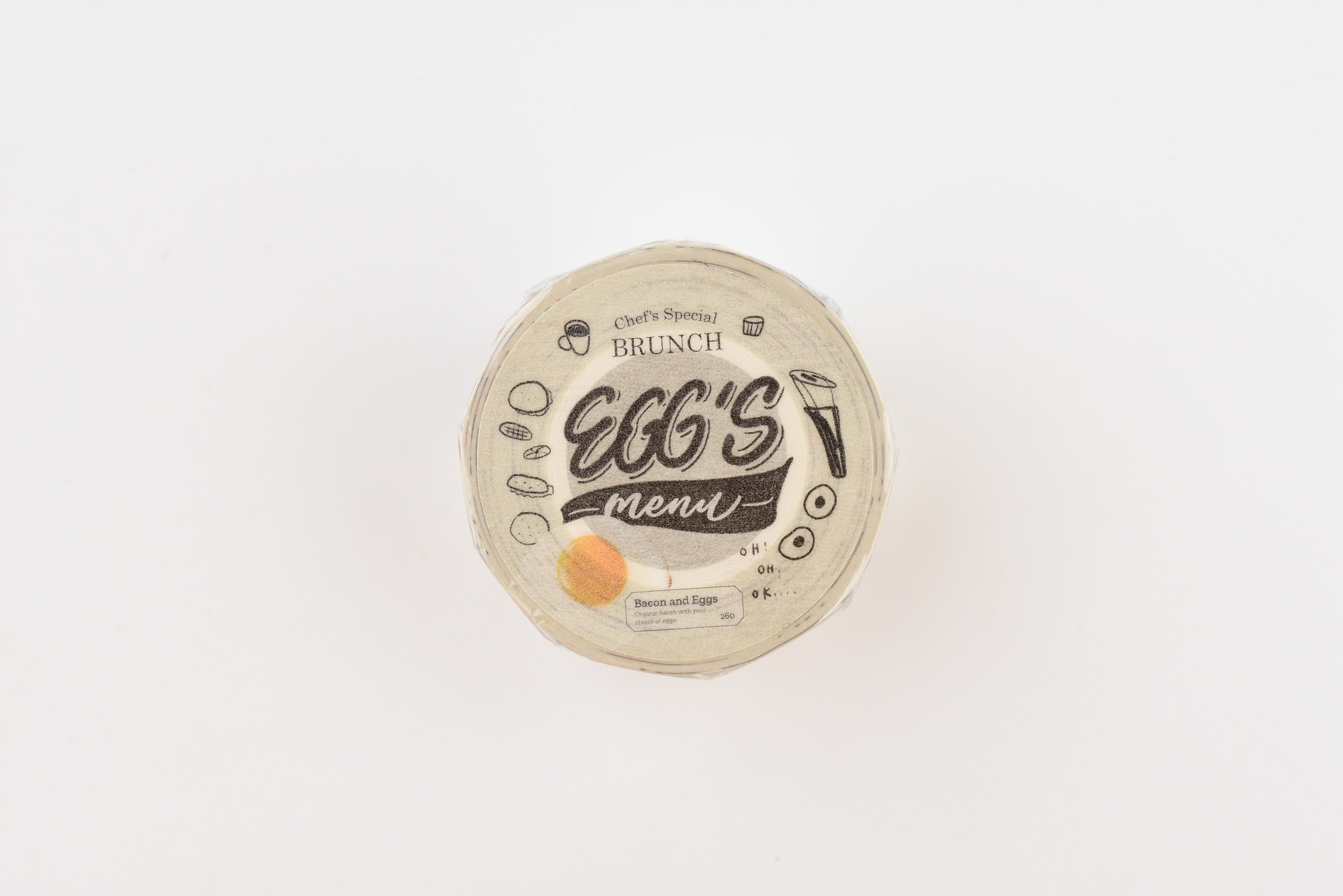 Mr. Eggplants Washi Tape - Egg's Menu