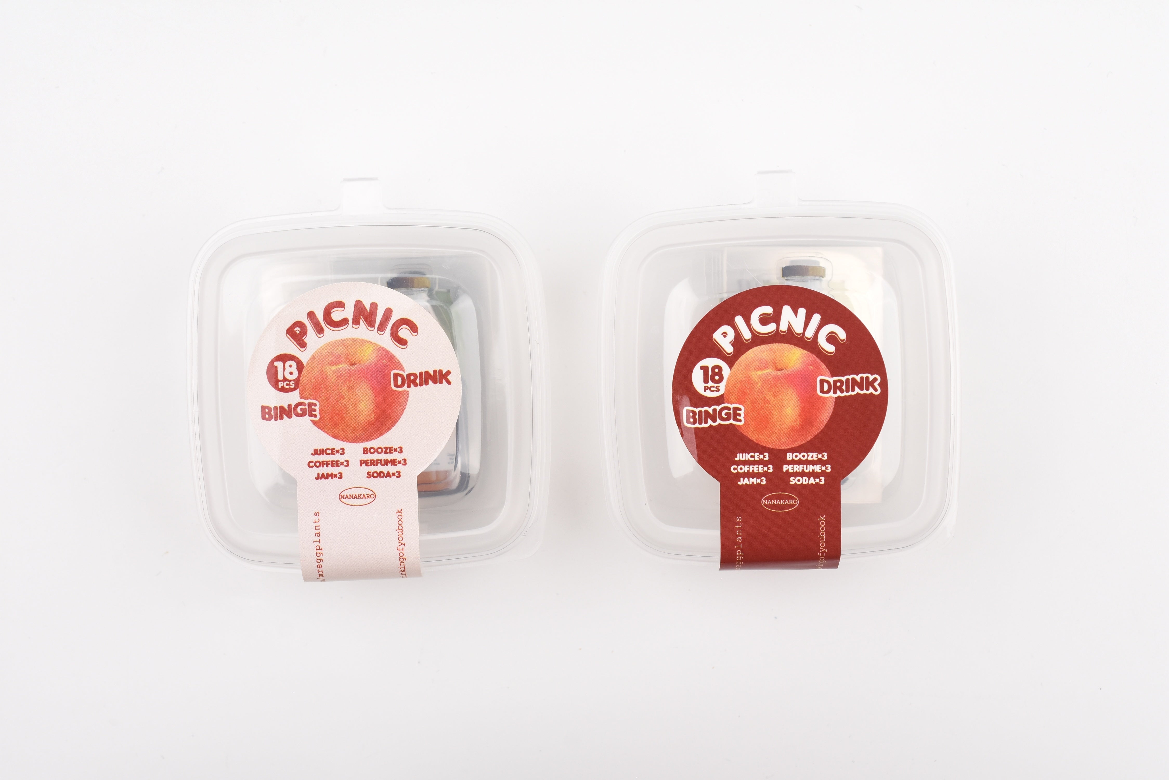 Mr. Eggplants Picnic Drinks Sticker Set