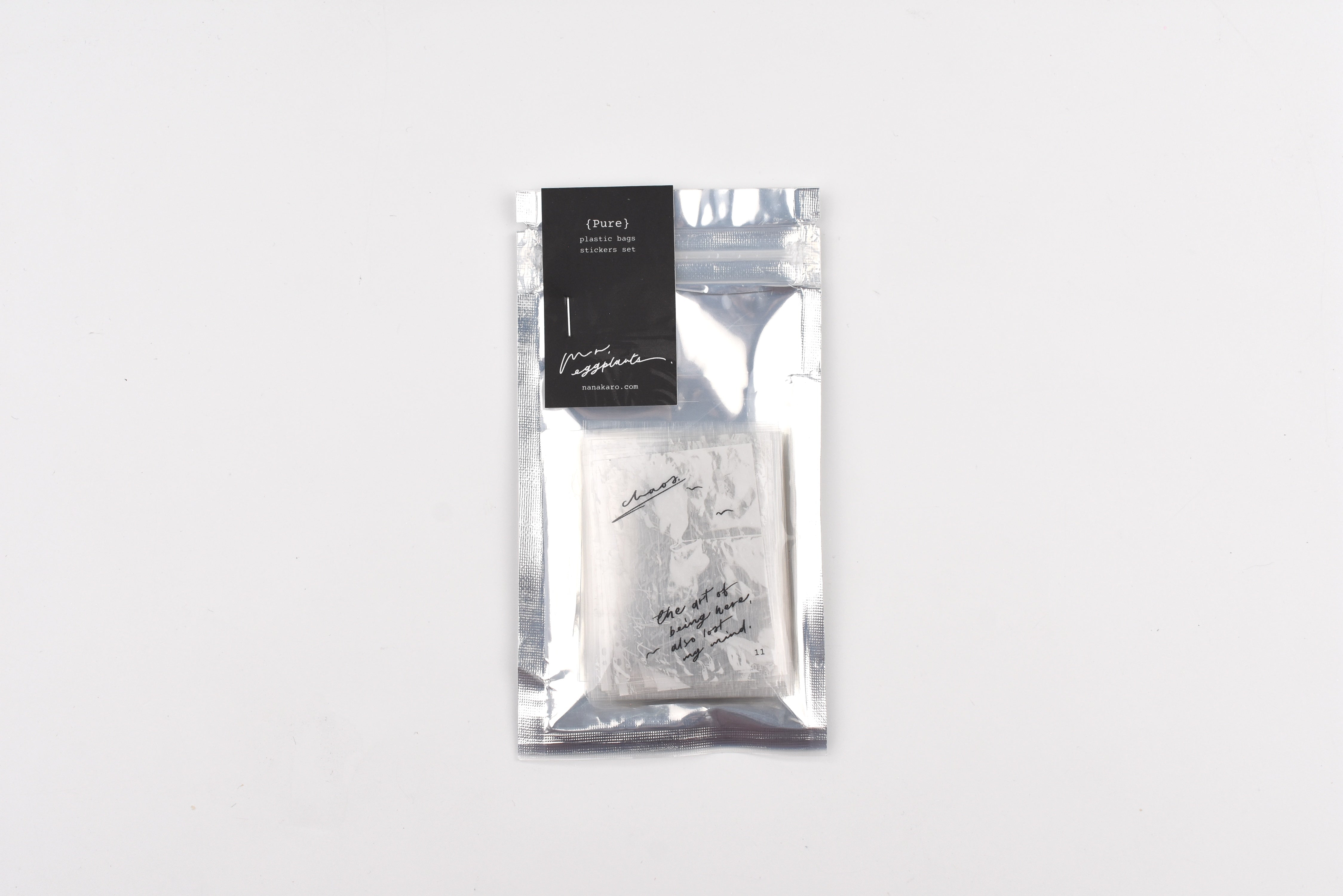 Mr. Eggplants Pure: Plastic Bags Stickers Set