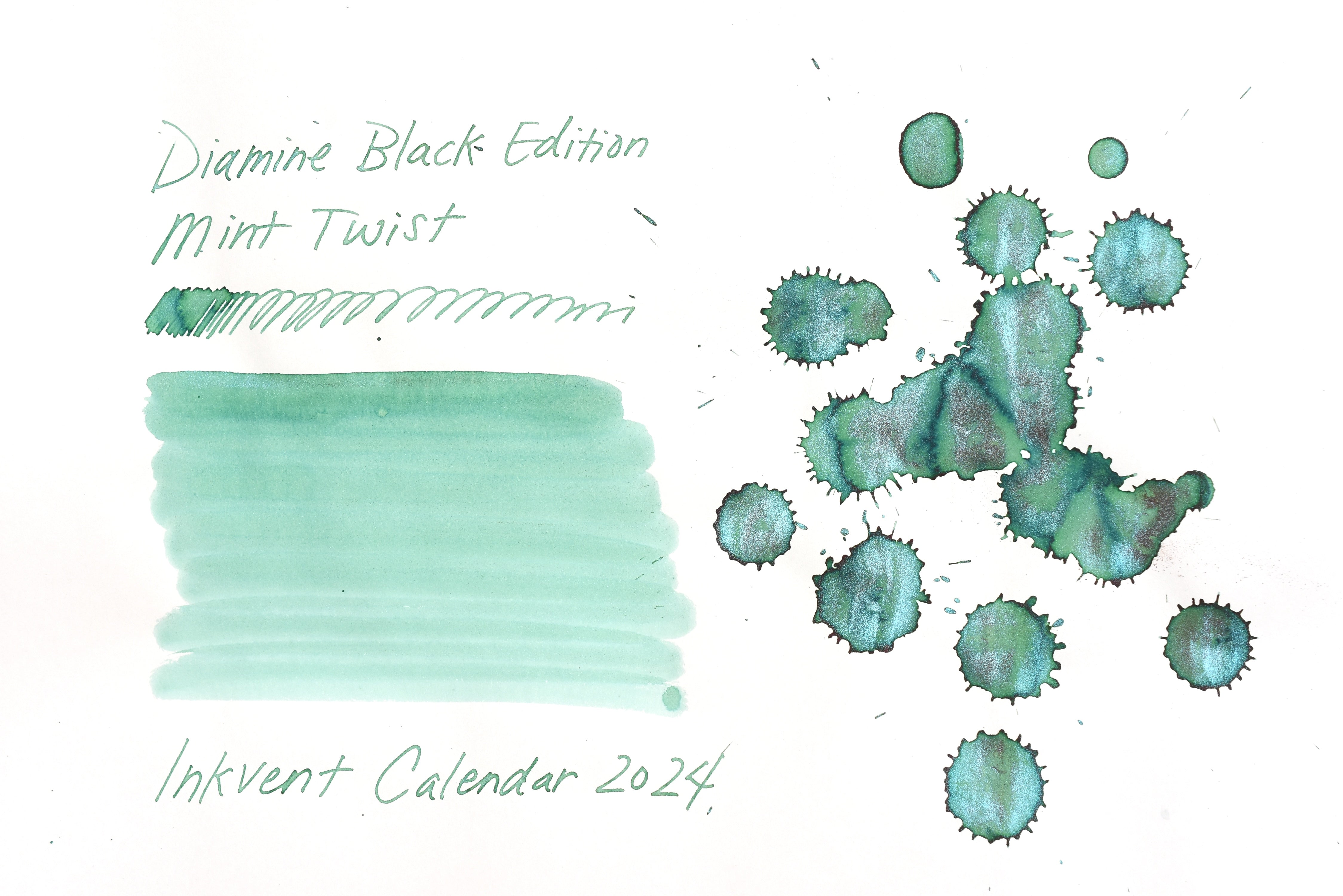 Diamine Black Edition - Chameleon - Mint Twist