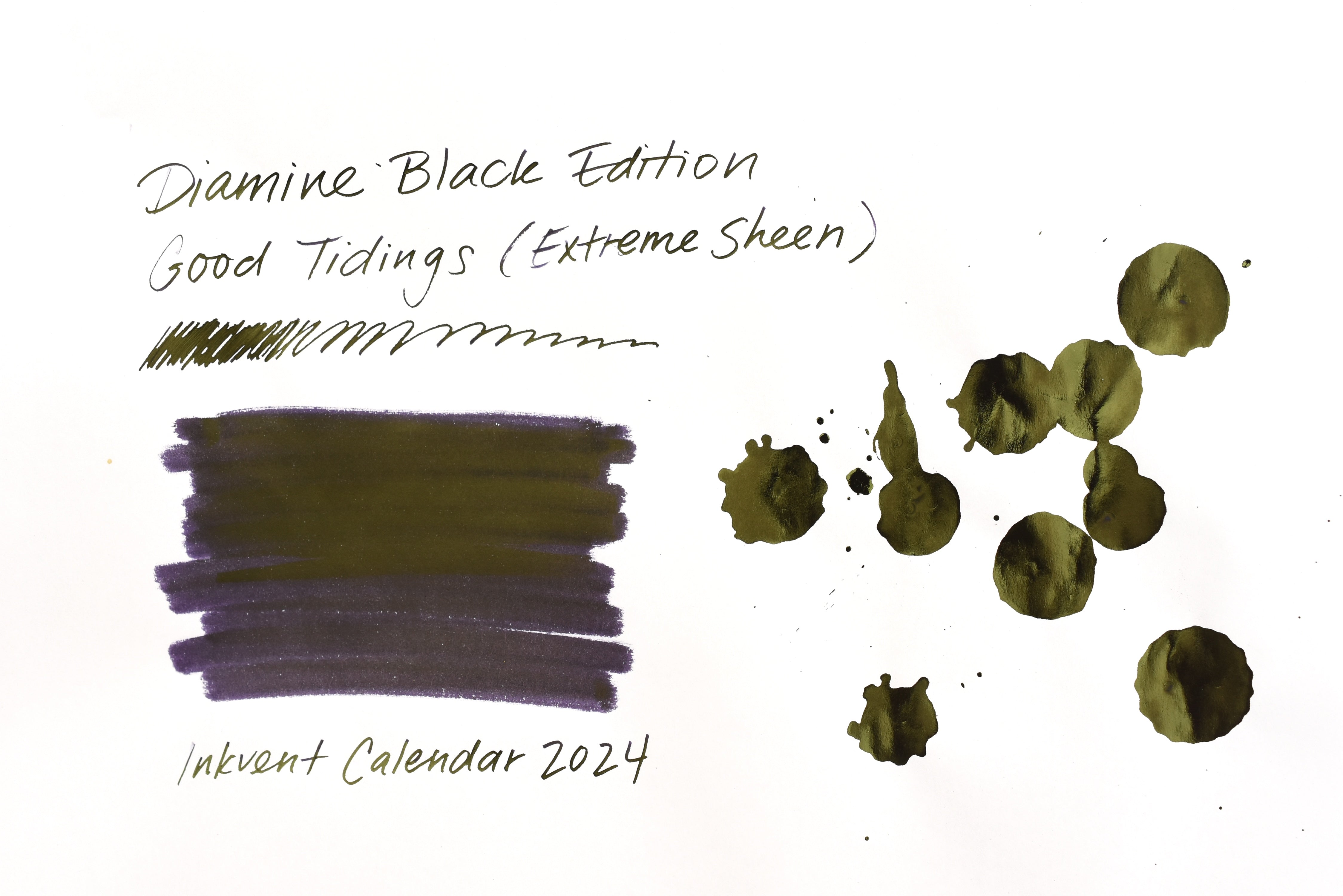 Diamine Black Edition - Extreme Sheen - Good Tidings
