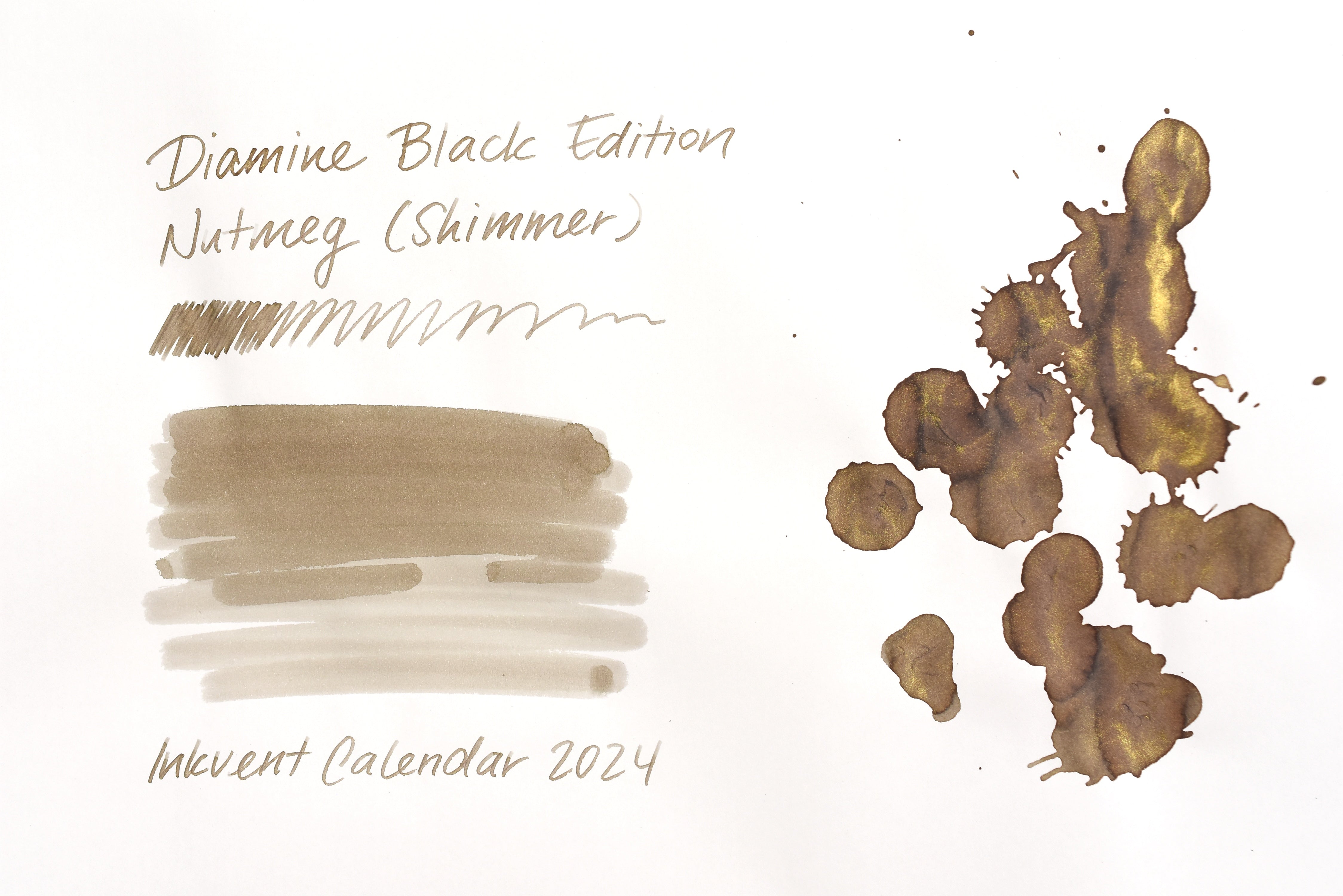 Diamine Black Edition - Shimmer - Nutmeg