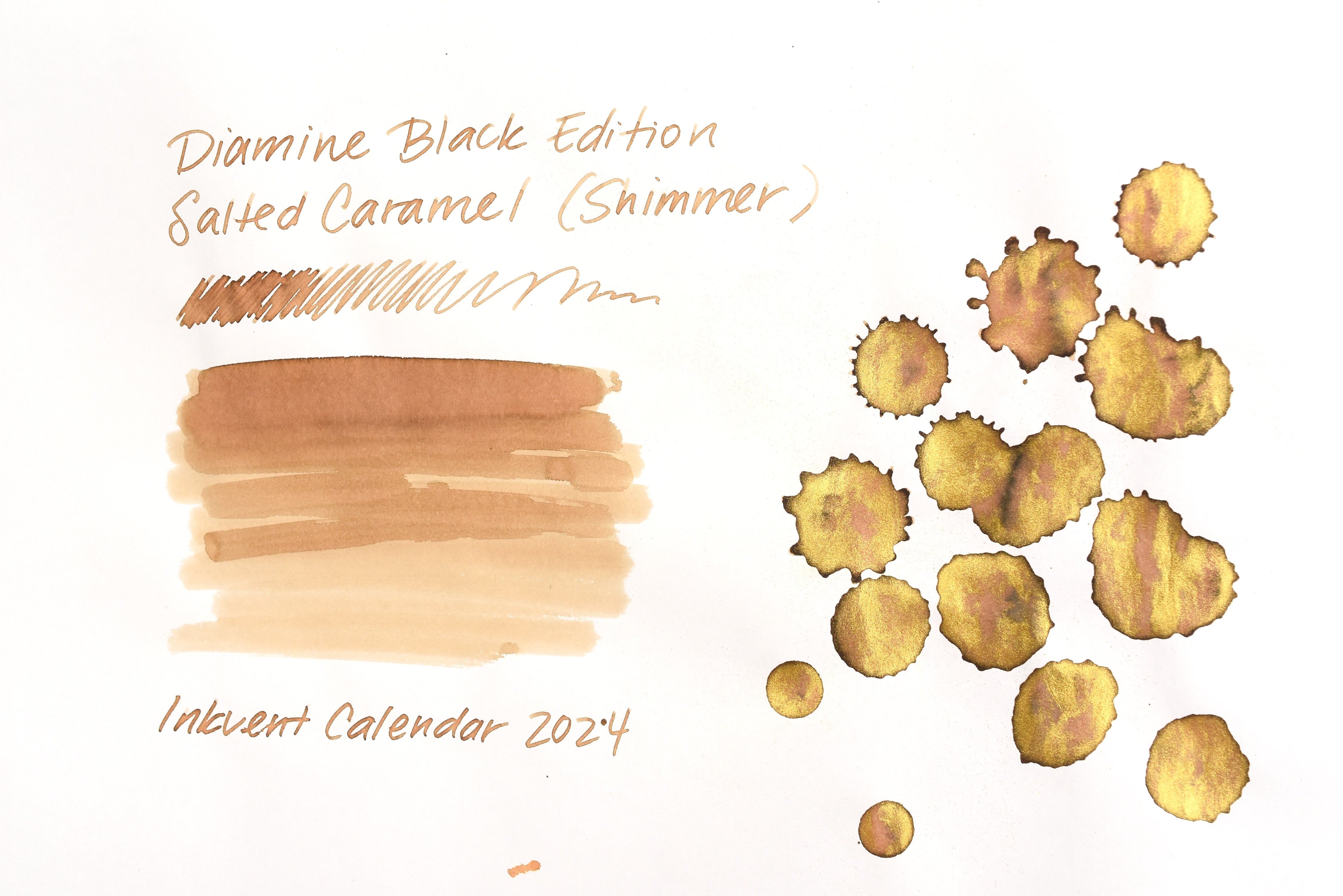 Diamine Black Edition - Shimmer - Salted Caramel