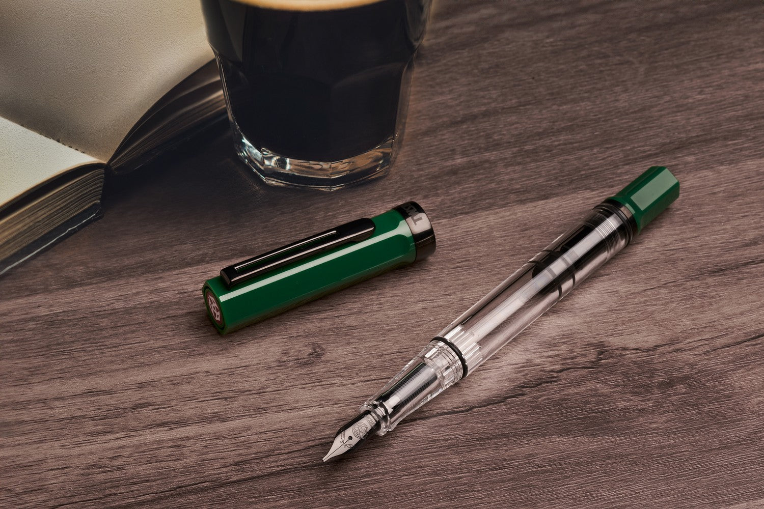 TWSBI ECO Fountain Pen - Irish Green Onyx Trim