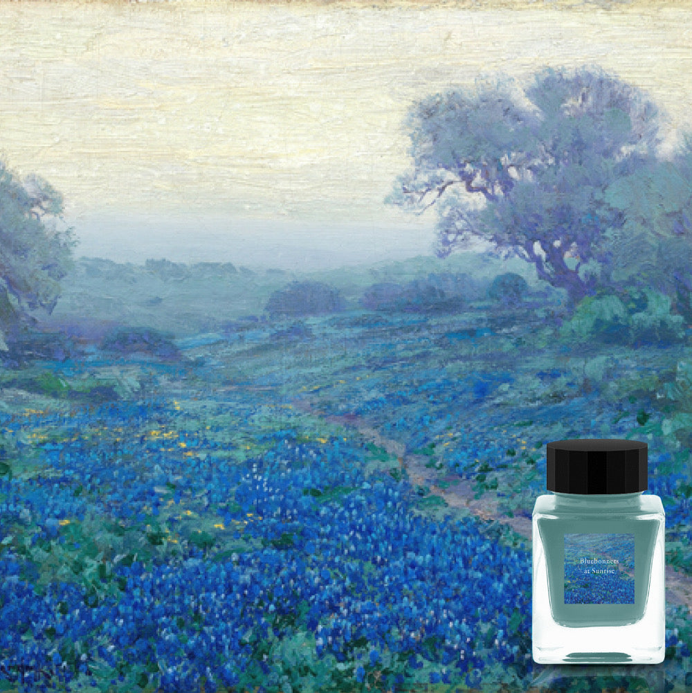 Tono & Lims Glass Pen Ink Bottle - Crystal Line - Respect Collection - Bluebonnet at Sunrise - 30ml (Coming Soon)