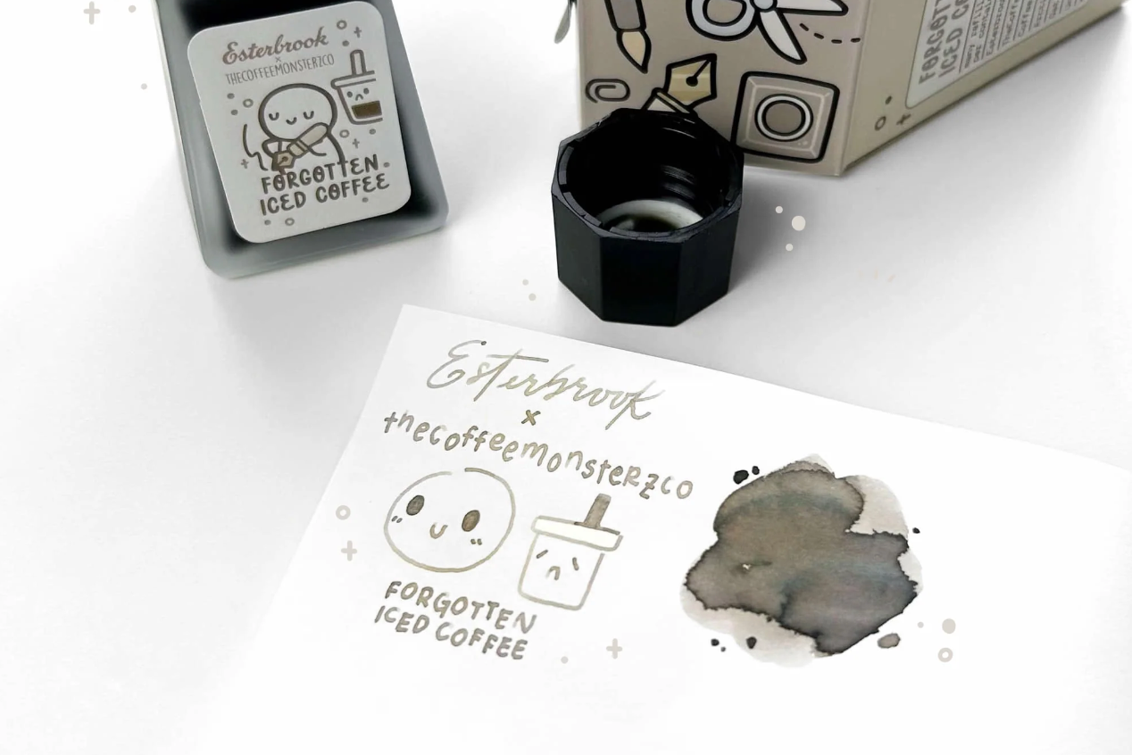Esterbrook x TheCoffeeMonsterzCo Ink - Forgotten Iced Coffee - 30 mL Bottle - Limited Edition