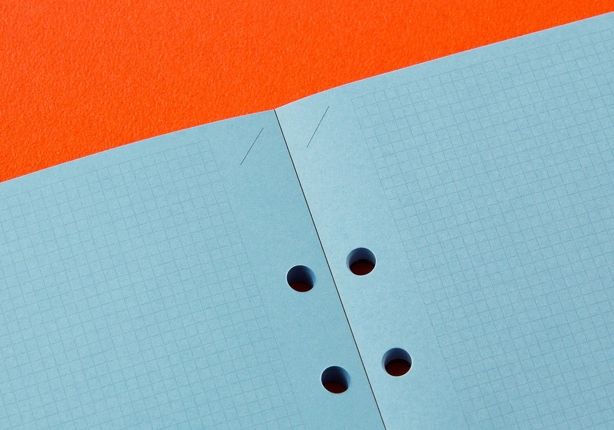 PLOTTER Refill Memo Pad - 2mm Grid Quadrant Blue Paper - A5 Size - US Exclusive
