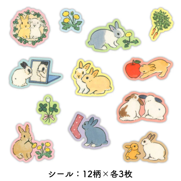Active Corporation Matchbox Flake Stickers - Every Day with a Bunny (Coming Soon)