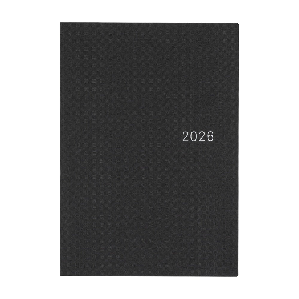 Hobonichi Techo HON 2026 - A5 - Paper Series: Black Gingham - English
