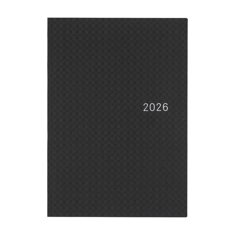 Hobonichi Techo HON 2026 - A5 - Paper Series: Black Gingham - English