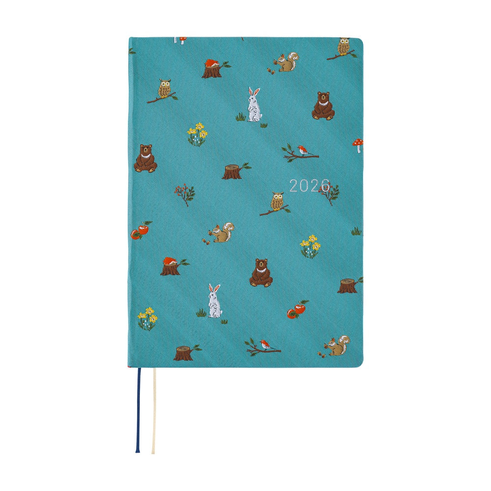 Hobonichi Techo HON 2026 - A5 - Bow & Tie: In the Forest - English