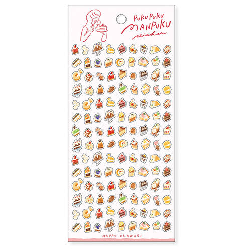 Mind Wave Sticker Sheet - PukuPuku Manpuku - Desserts