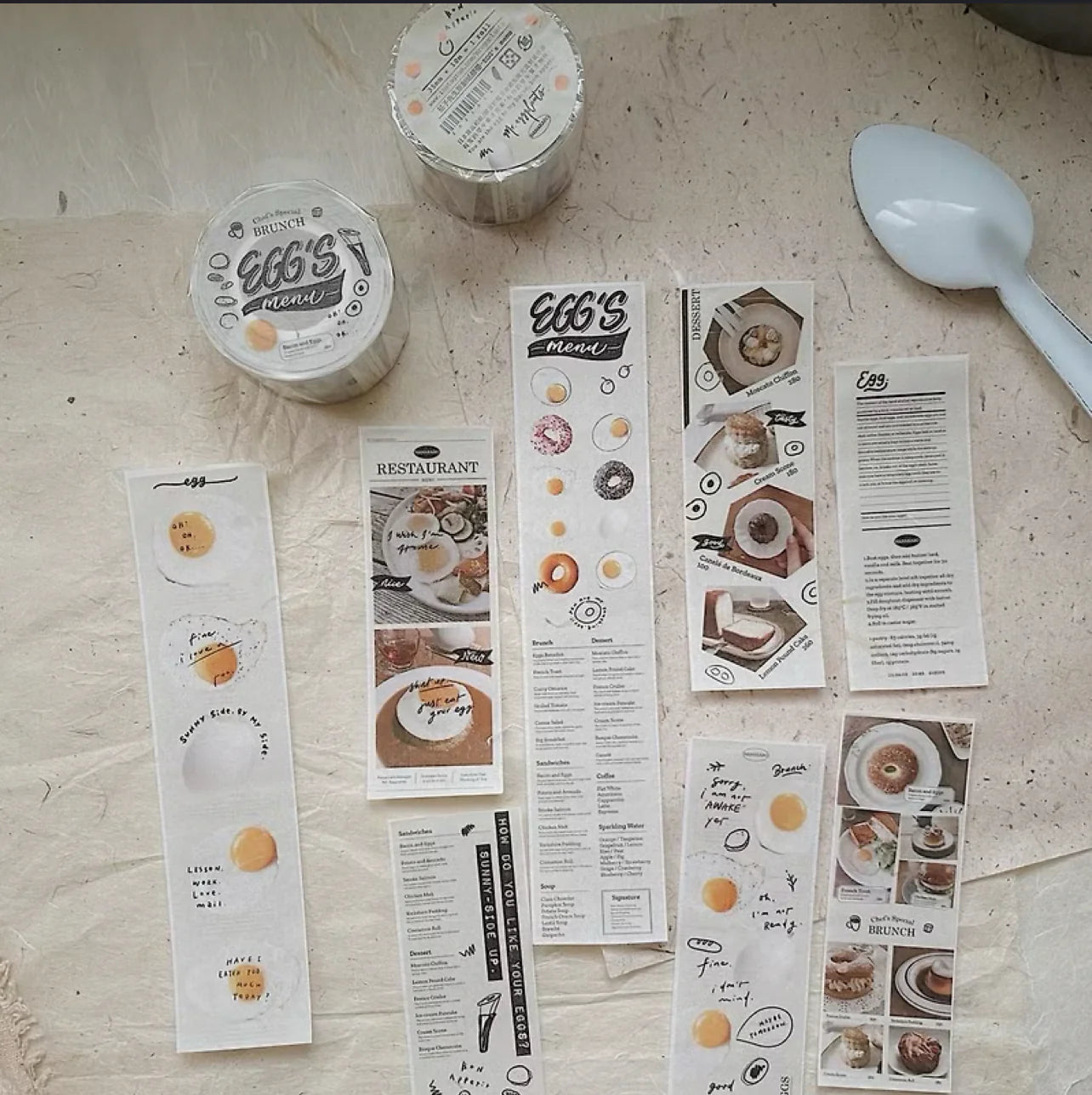 Mr. Eggplants Washi Tape - Egg's Menu
