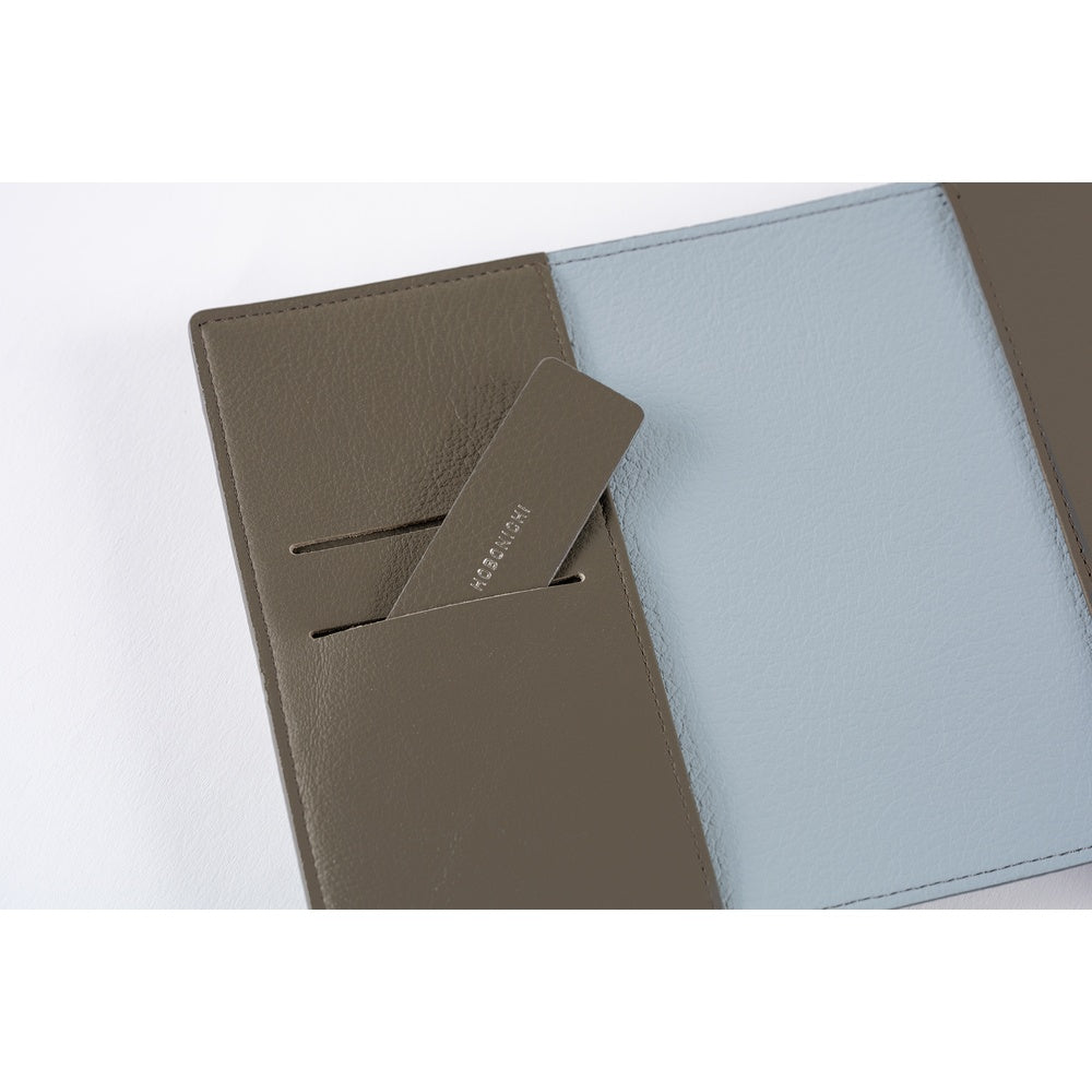 Hobonichi Original Cover 2026 - Leather: Taut (Gray & Light Blue) - A6