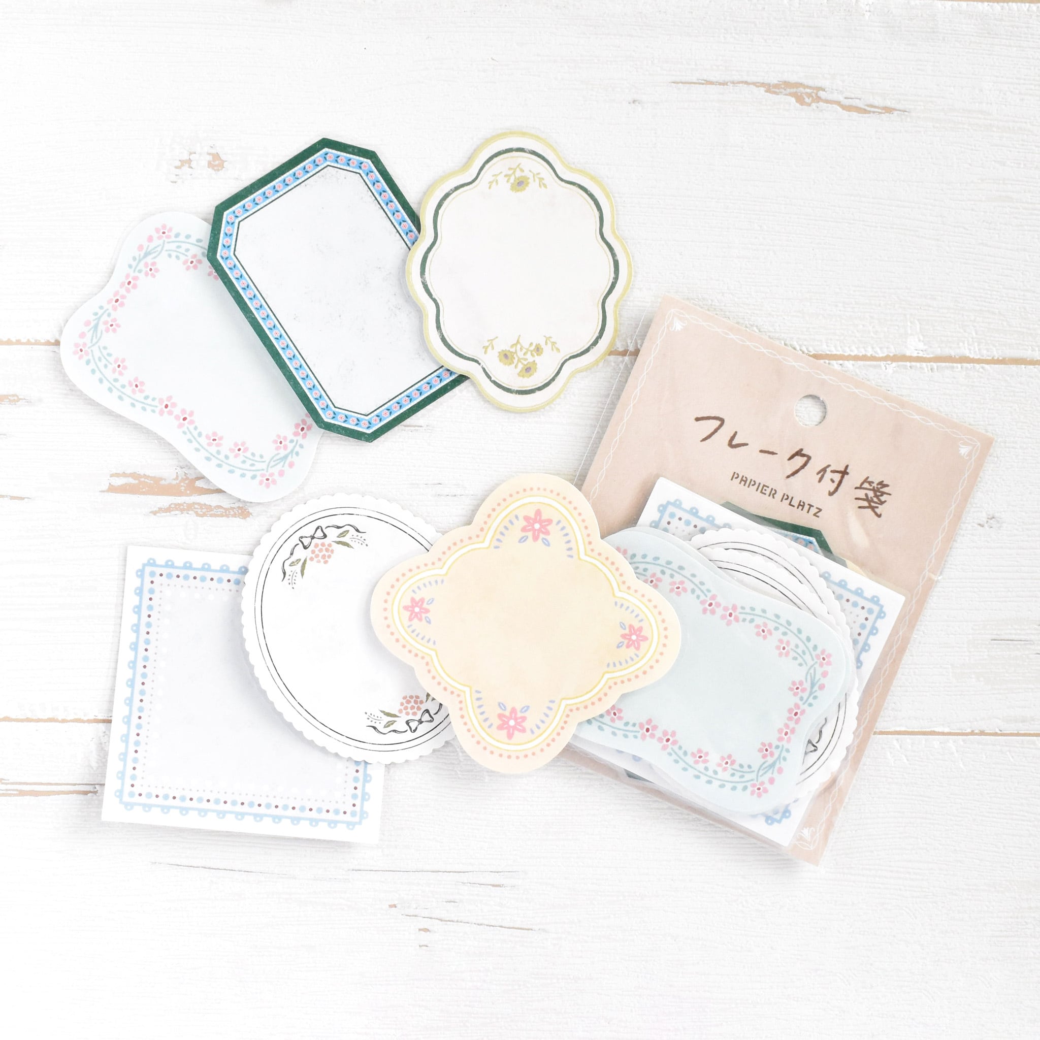 Papier Platz Flake Sticky Notes - Nostalgia Frame
