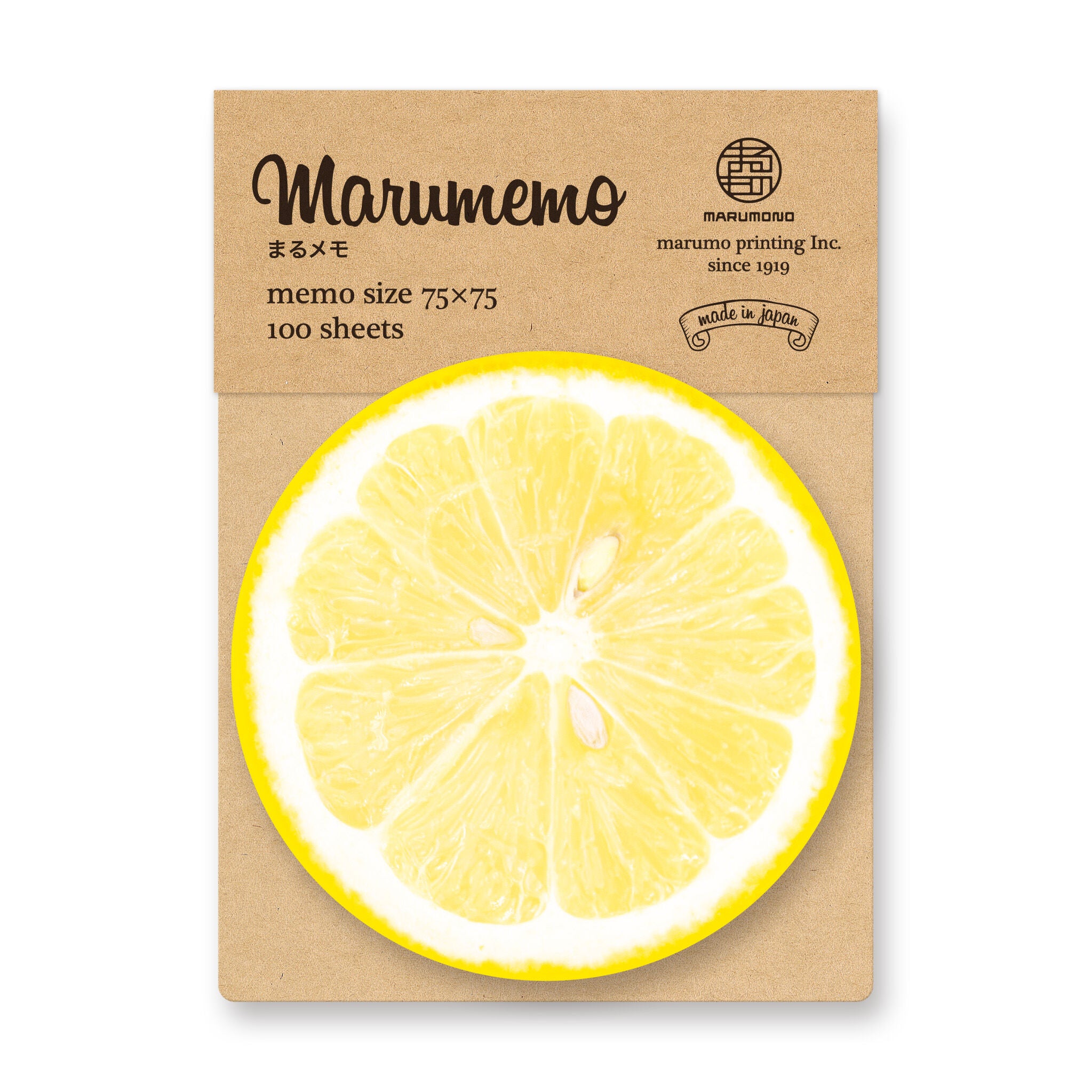 Marumo Printing - Maru Memo Pad - Lemon