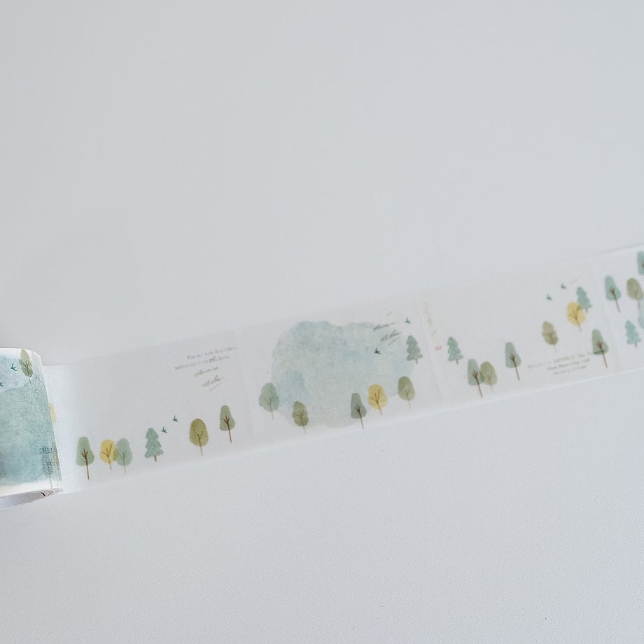 Yohaku Tracing Roll Sticky Notes - Hiking