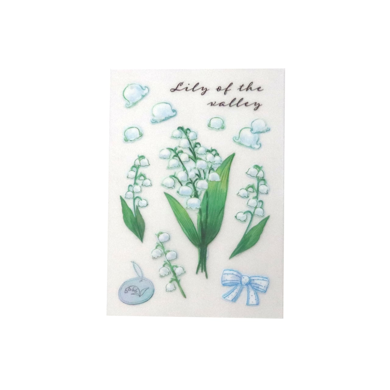irodo Fabric Sticker - Lily of the Valley