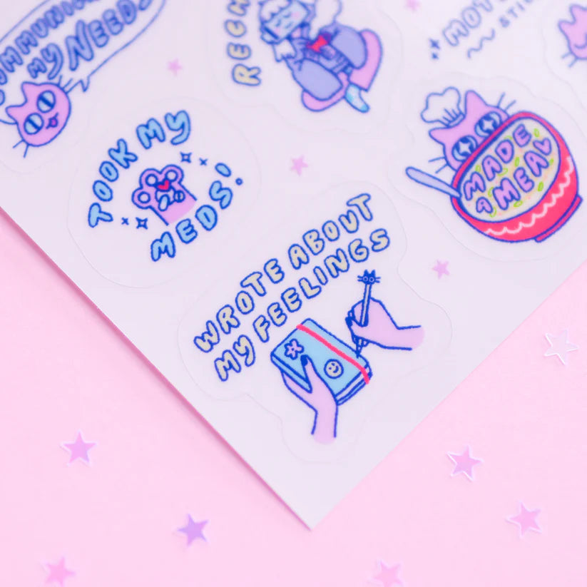 Radhia Rahman Motivational Sticker Sheet