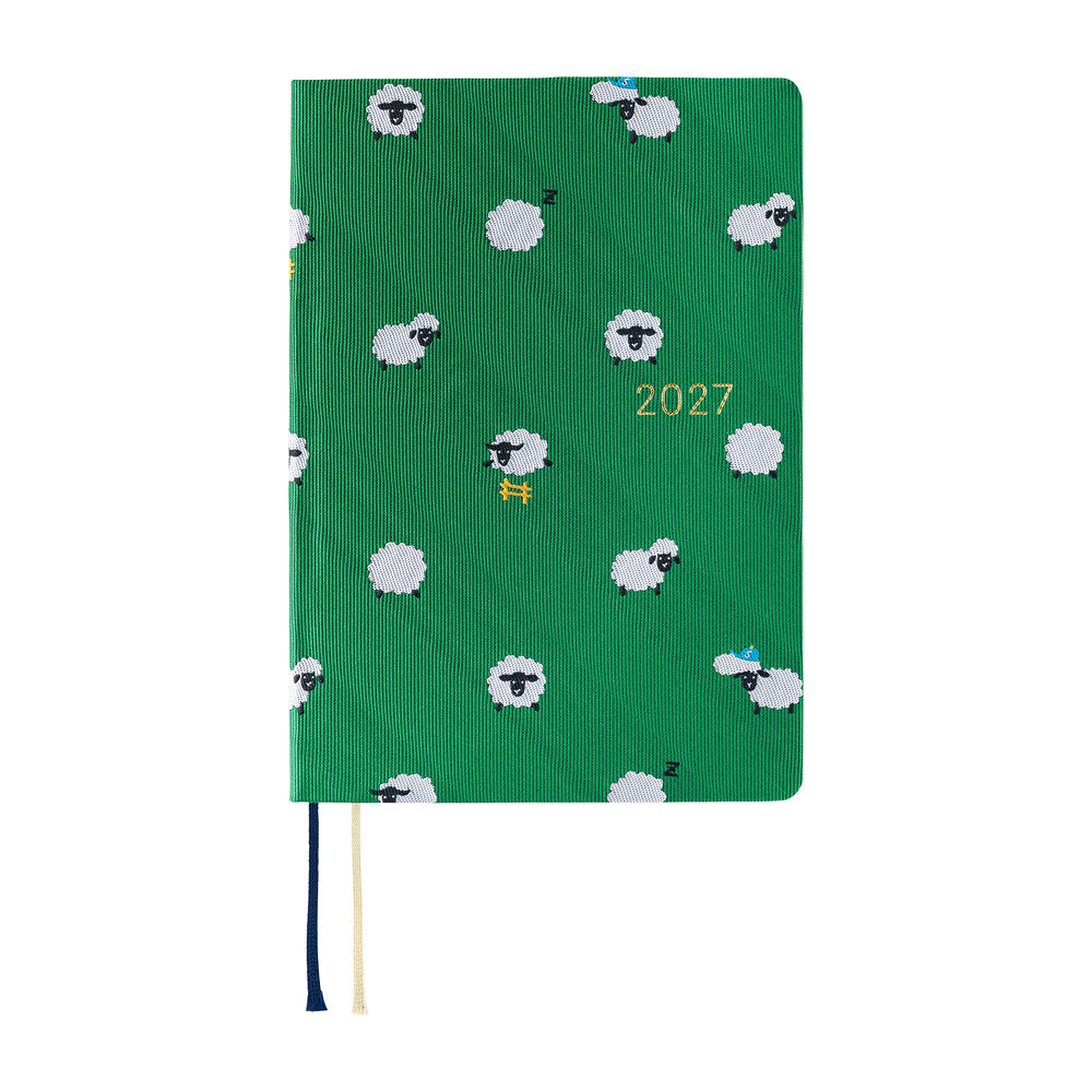 Hobonichi Techo HON 2027 - A6 - Bow & Tie: Sheep Sheep Sheep -  English