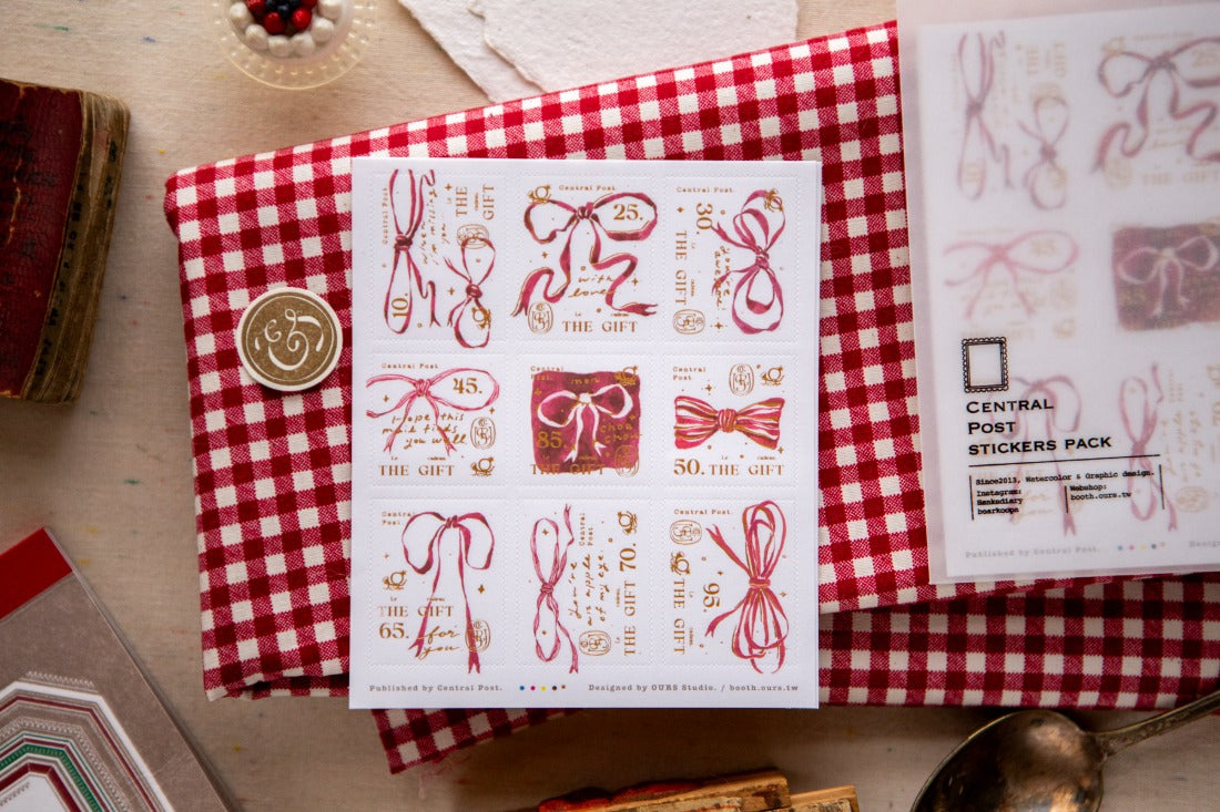 OURS Stamp Sticker - Ribbon Bow