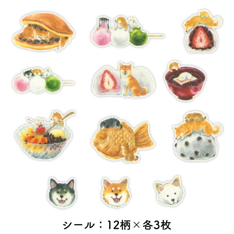 Active Corporation Matchbox Flake Stickers - Shiba Inu and Treats (Coming Soon)