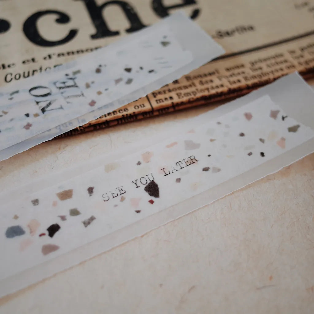Mr. Eggplants Washi Tape - 水磨石 -Terrazzo