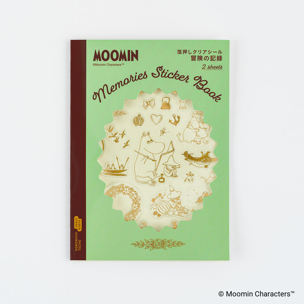 Hobonichi 2027 - Moomin: Foil-Stamped Clear Stickers - Adventure Log