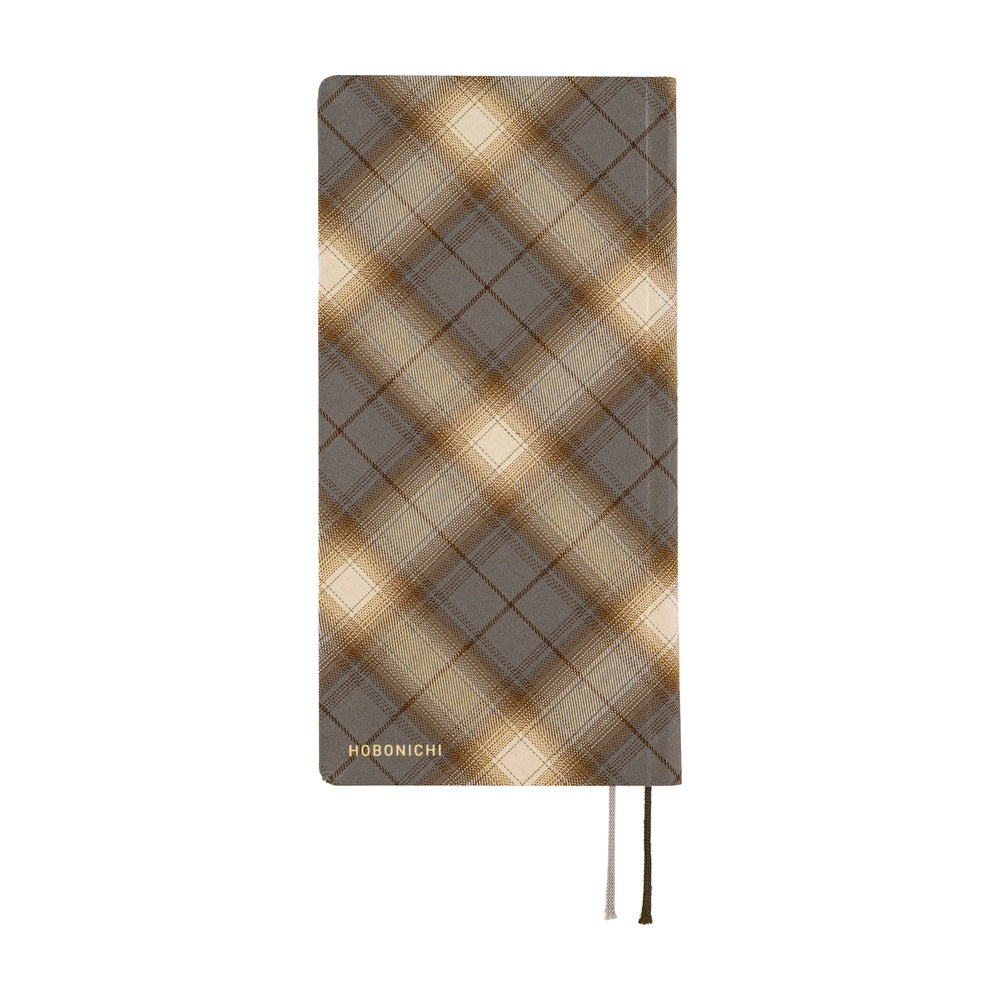 Hobonichi Techo Weeks 2026 - Shirt Fabric: Foggy Plaid - April Start