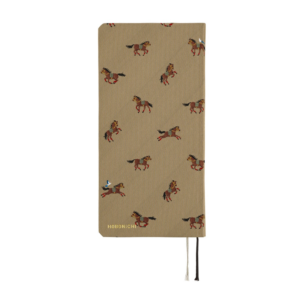 Hobonichi Techo Weeks 2026 - Bow & Tie: Galloping Horses - April Start