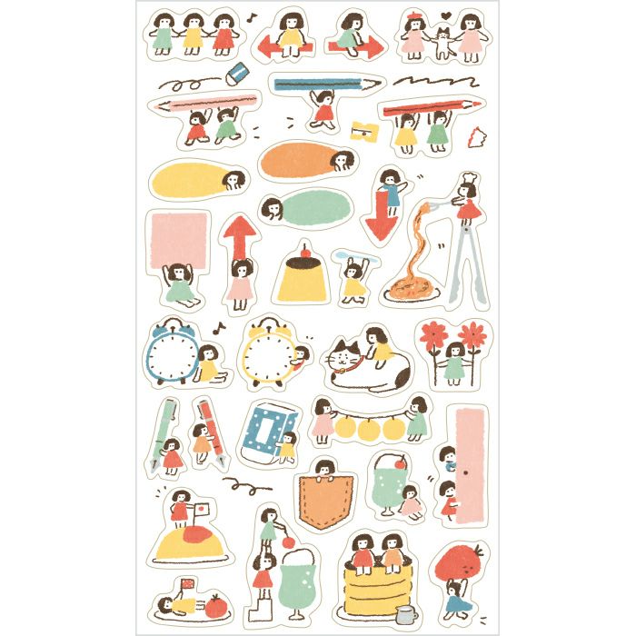 Furukawa Watashi Biyori Daily Sticker - Tiny Helpers
