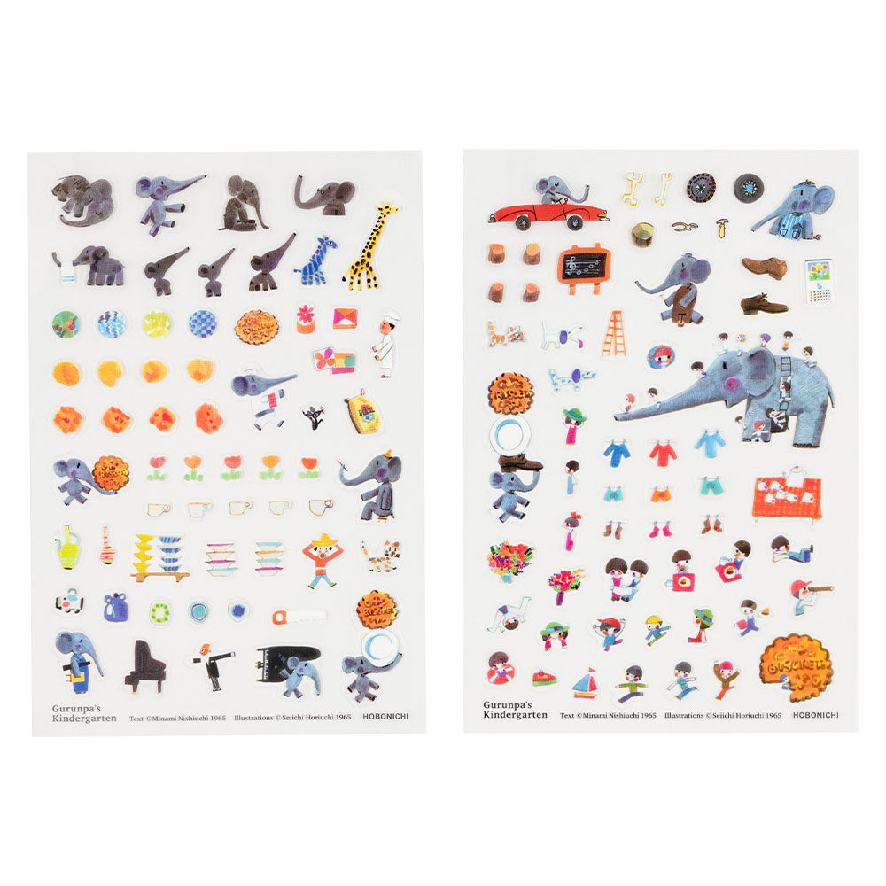 Hobonichi Gurunpa's Kindergarten Sticker Set
