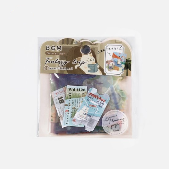 BGM Deco Sticker - Fantasy Trip - Cat Land