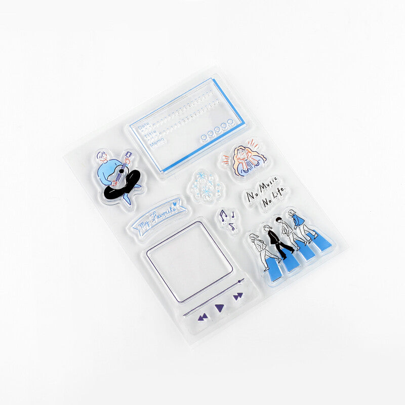 BGM Clear Stamp - Record Music