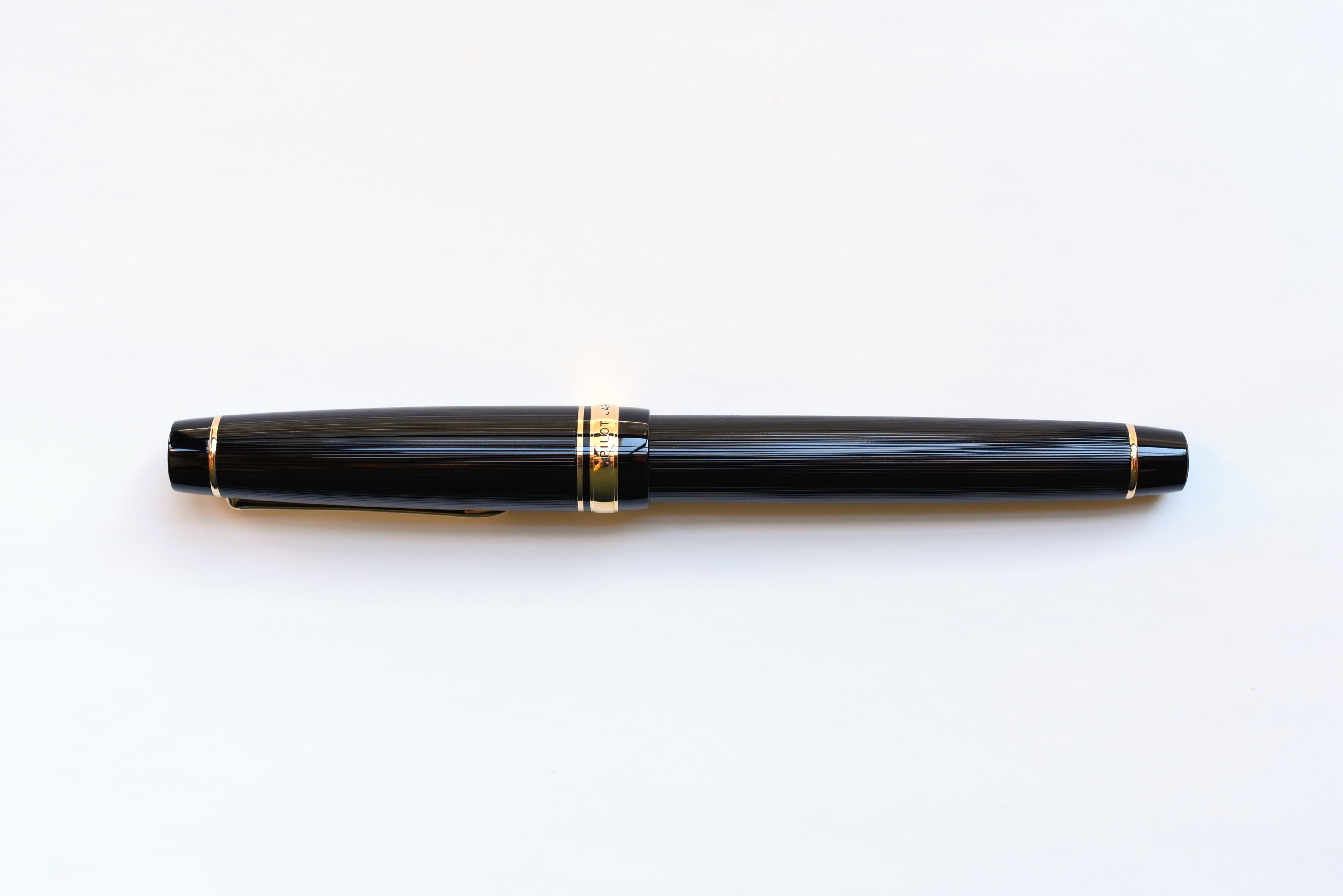 Pilot Justus 95 Fountain Pen - Stripe - Black/Gold