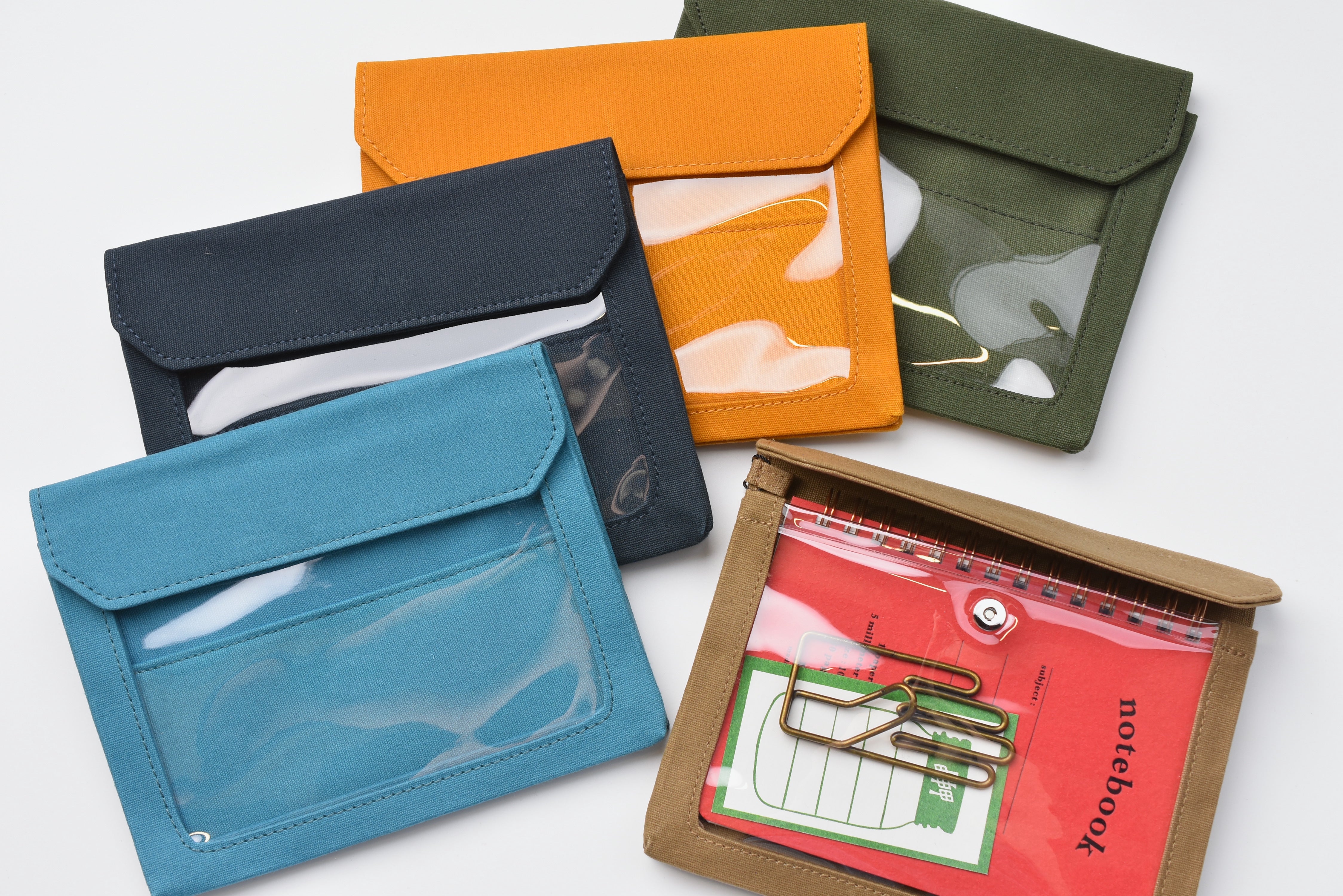 KING JIM Flatty Works Multi-Purpose Canvas Pouch - A6