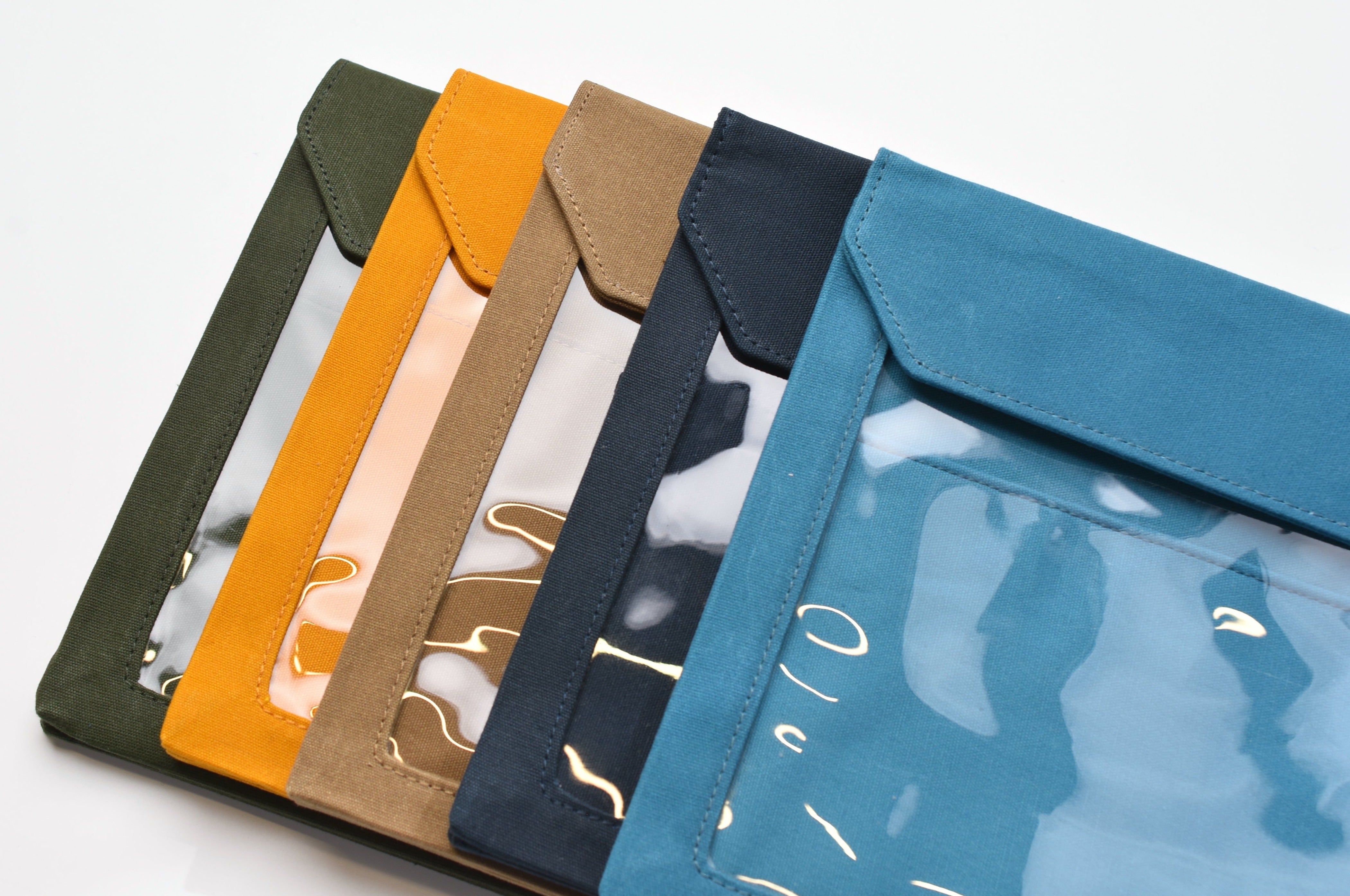 KING JIM Flatty Works Multi-Purpose Canvas Pouch - A5