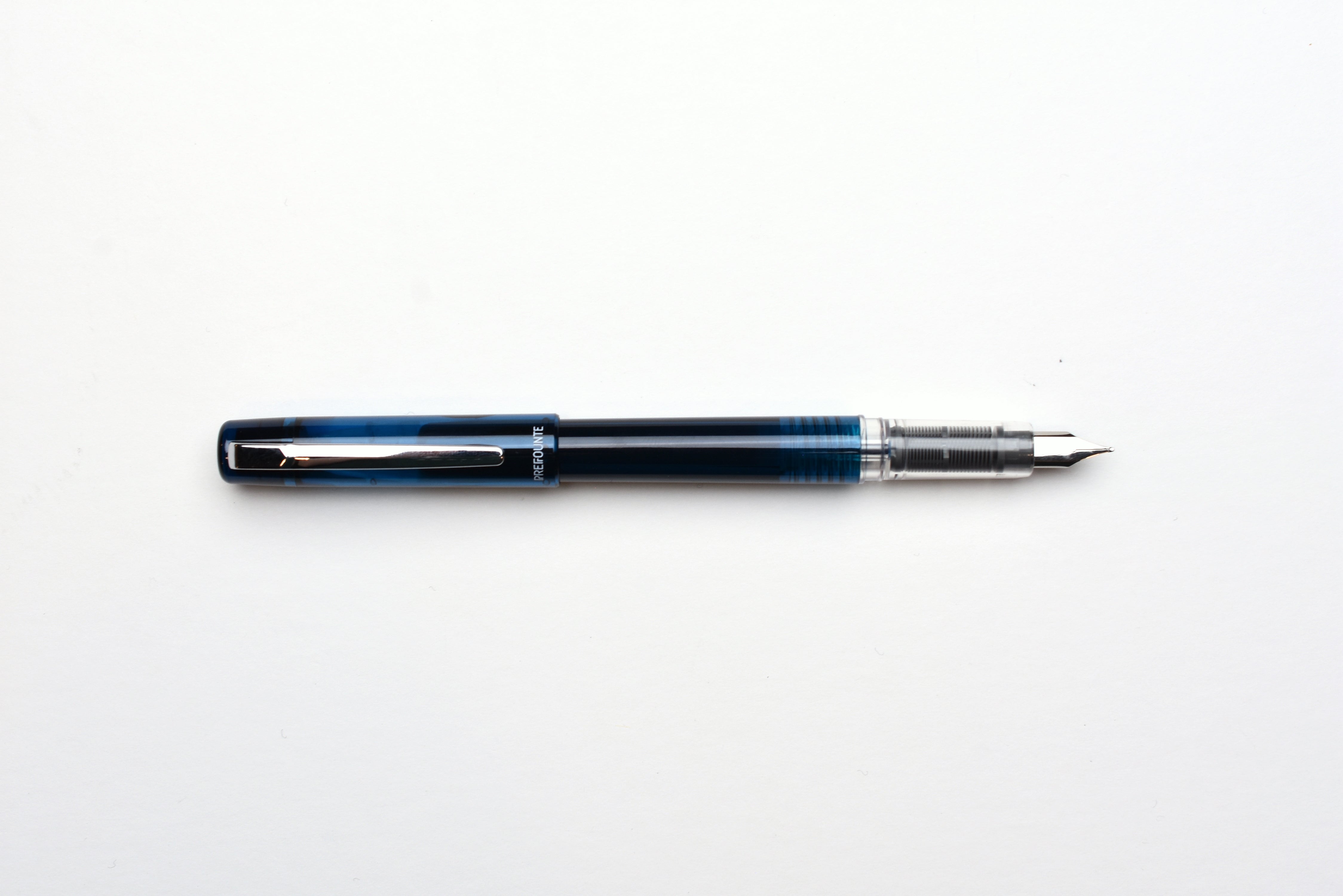 Platinum Prefounte Fountain Pen - Graphite Blue